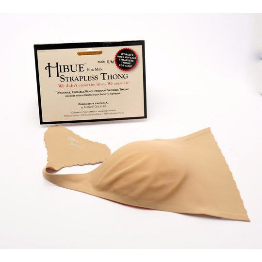 HIBUE Strapless Thong for Men - Invisible Seamless Underwear for Comfort & Discretion - Perfect for Gym, Yoga & Everyday Wear