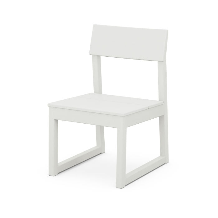 POLYWOOD EDGE Dining Side Chair - Weather-Resistant Outdoor Patio Furniture for Garden, Poolside, and Backyard Dining - Heavy-Duty All-Weather Plastic Adirondack Chair