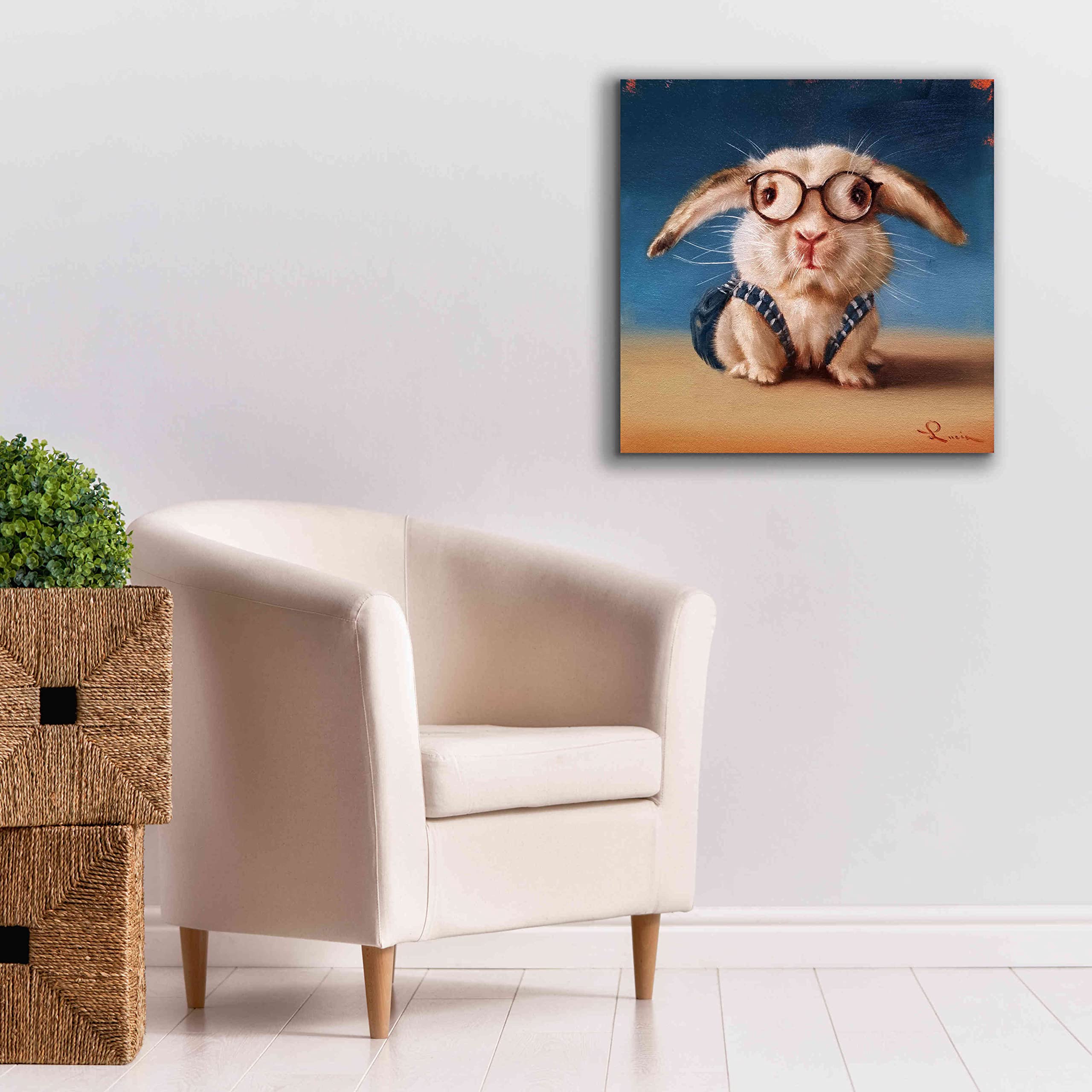 Lucia Heffernan 'Back to School' Graffiti Canvas Wall Art - 26x26 Inches Modern Home Decor for Living Room, Bedroom & Office