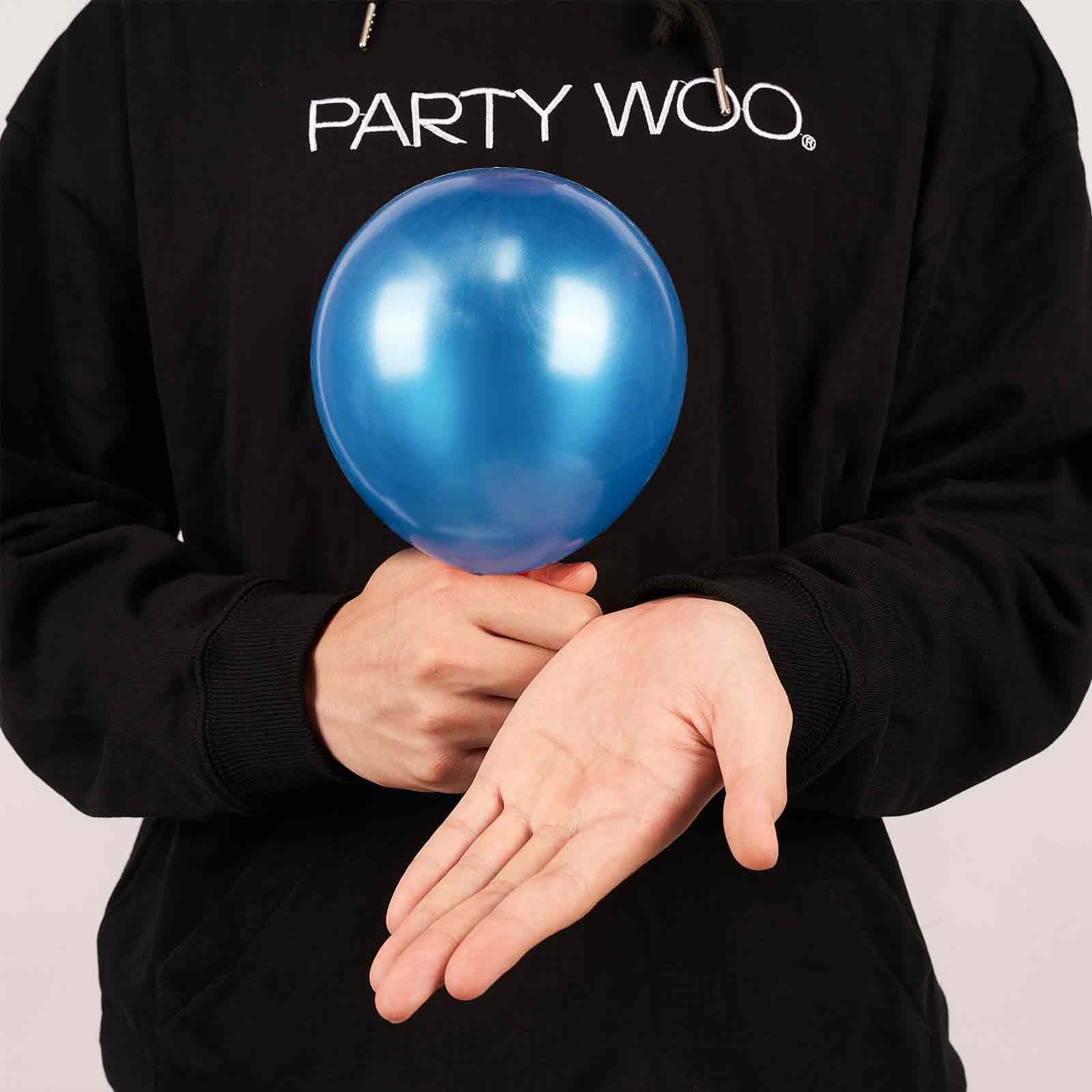 PartyWoo 120-Pack 5 Inch Sky Blue & Pearl Dark Blue Balloons for Graduation, Wedding, Baby Shower, Gender Reveal, Anniversary & Birthday Party Decorations - Perfect for Indoor & Outdoor Celebrations