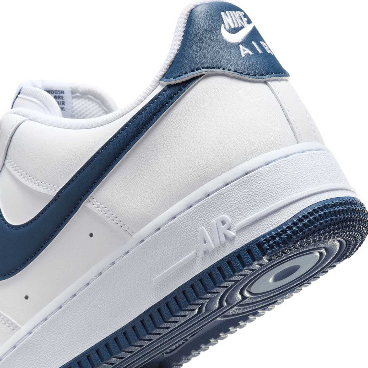 Nike Air Force 1 '07 Sneakers - White & Midnight Navy Colorway | Men's/Women's Basketball Shoes for Casual Wear & Street Style
