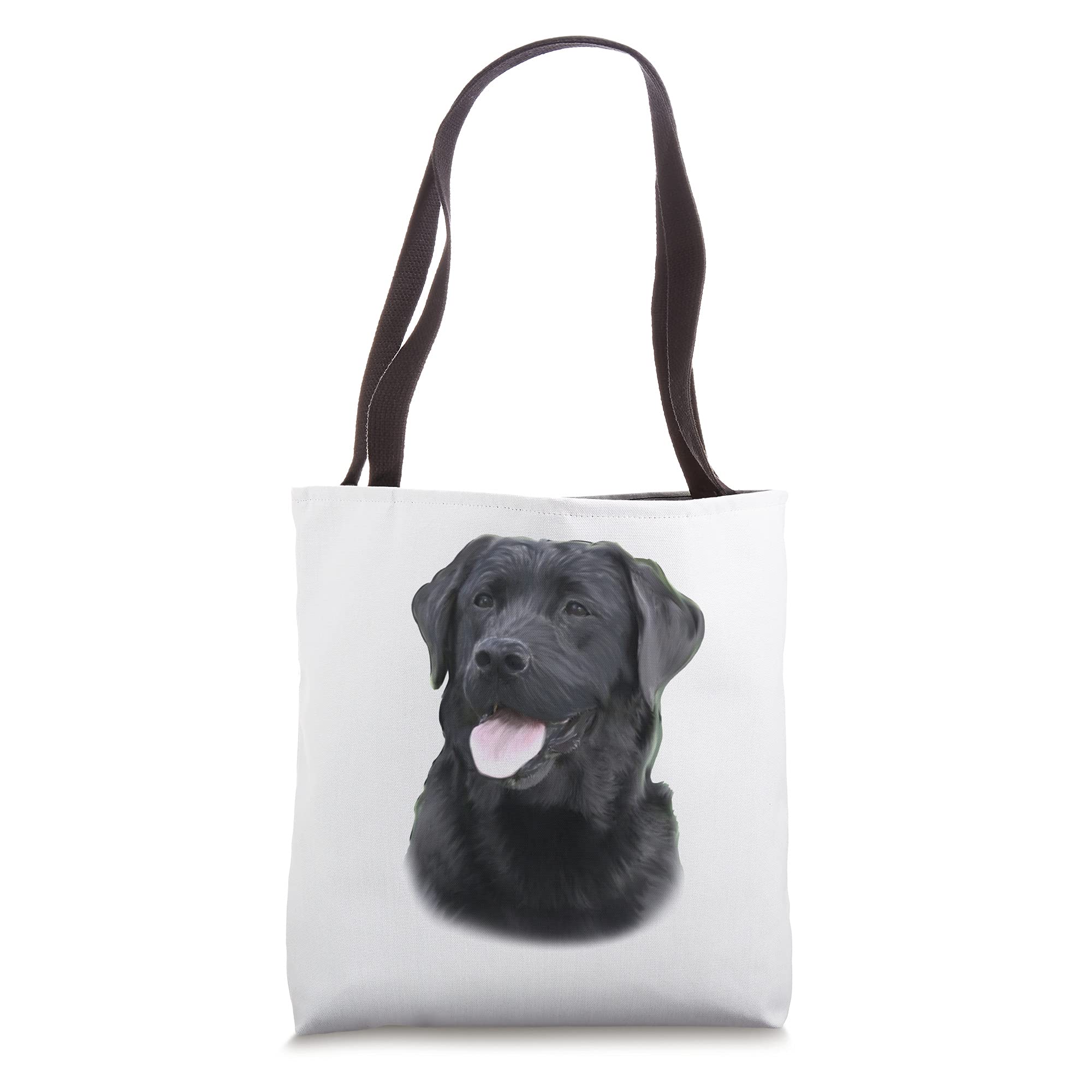 Black Labrador Retriever Tote Bag - Durable Canvas Dog Lover Gift for Women & Men - Perfect for Grocery Shopping, Beach Trips & Dog Park Outings