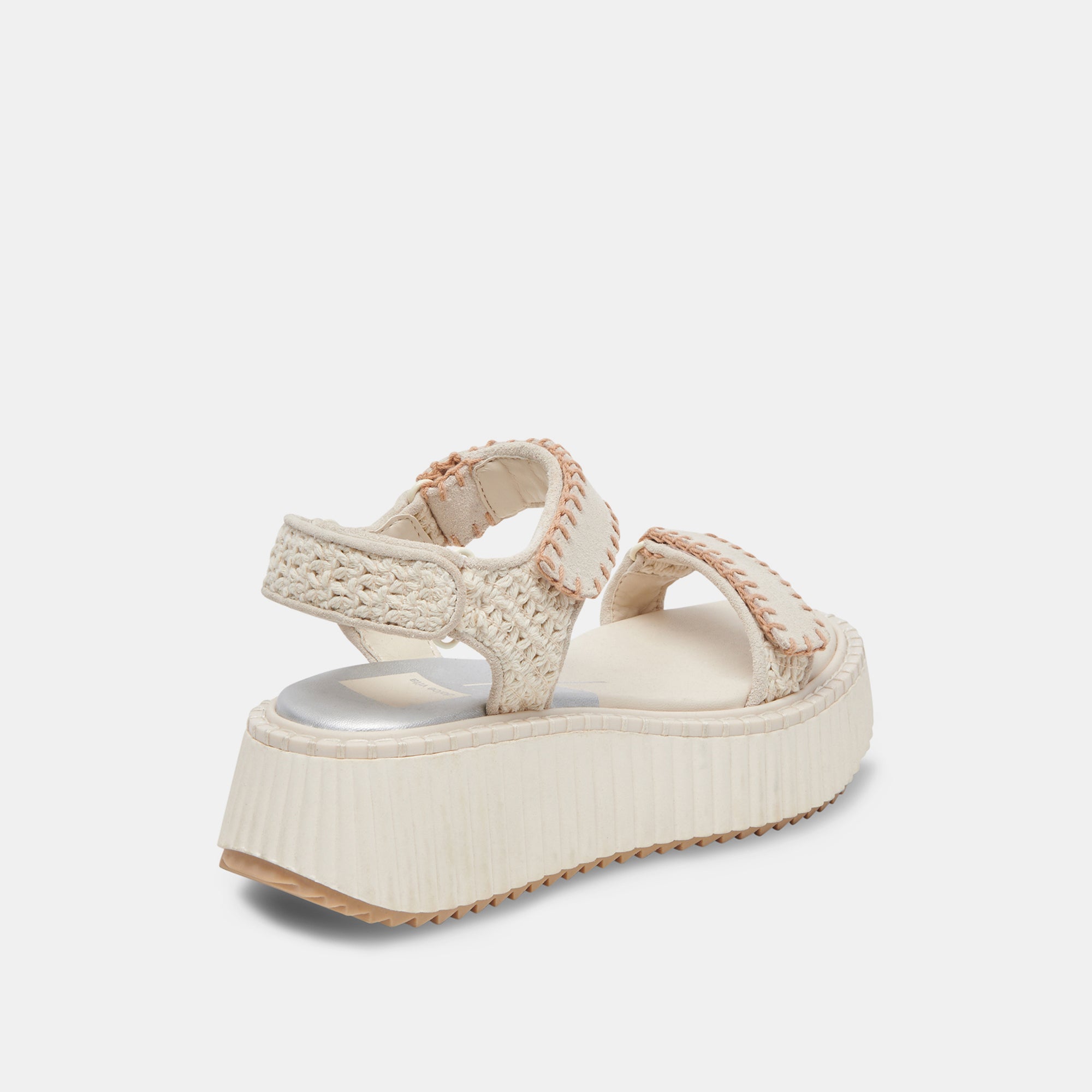 DEBRA Women's Ivory Suede Sandals - Comfortable Casual Summer Shoes for Beach, Vacation & Everyday Wear