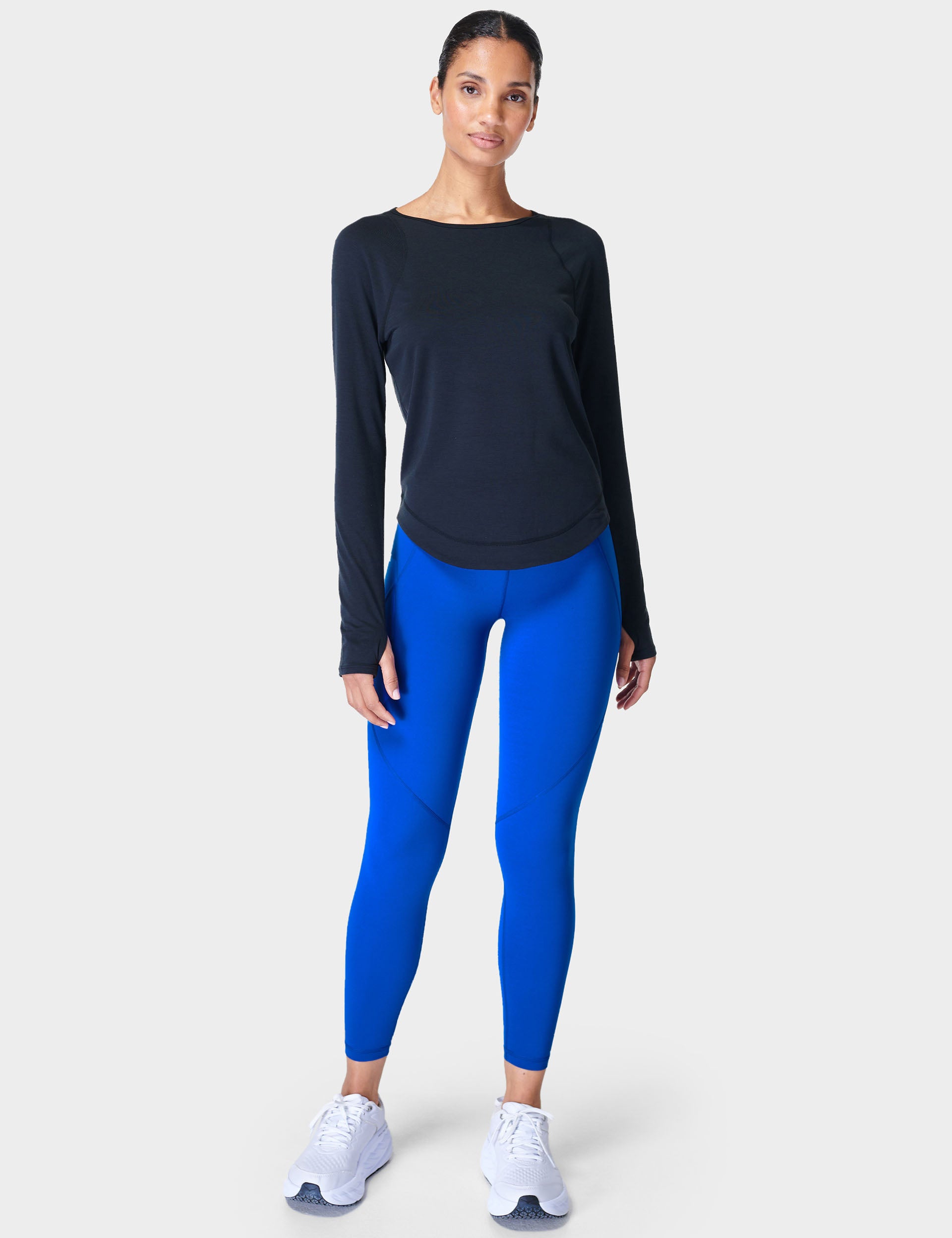 Breathe Easy Running Long Sleeve Top - Moisture Wicking Athletic Shirt for Men & Women | Perfect for Jogging, Gym Workouts & Outdoor Activities | Black