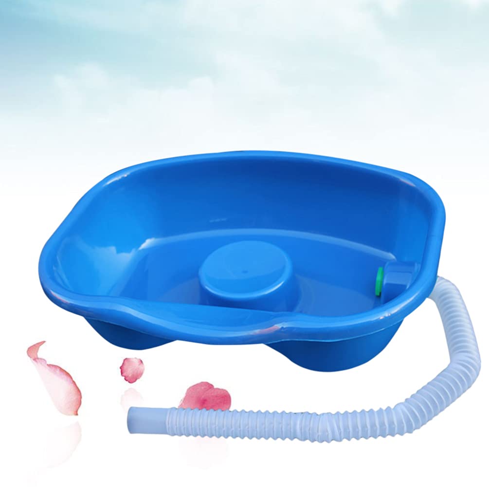 Portable Shampoo Basin for Bedridden & Elderly - Lightweight Hair Washing Tray with Drain Hose for Home Care, Hospitals & Nursing Homes - Ideal for Seniors, Pregnant Women & Disabled Patients