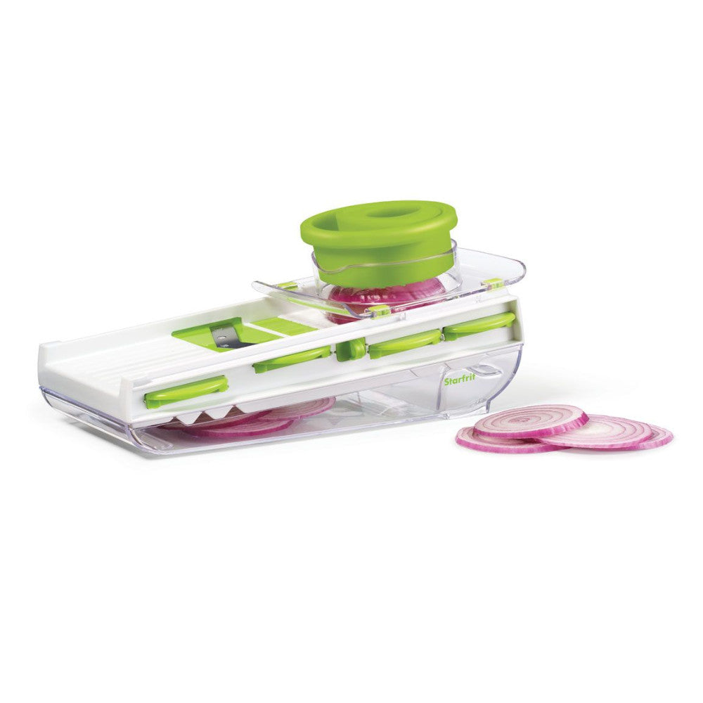 STARFRIT 5-Blade Mandoline Slicer - Professional Vegetable & Fruit Cutter for Kitchen - Perfect for Salads, Chips, and Food Prep
