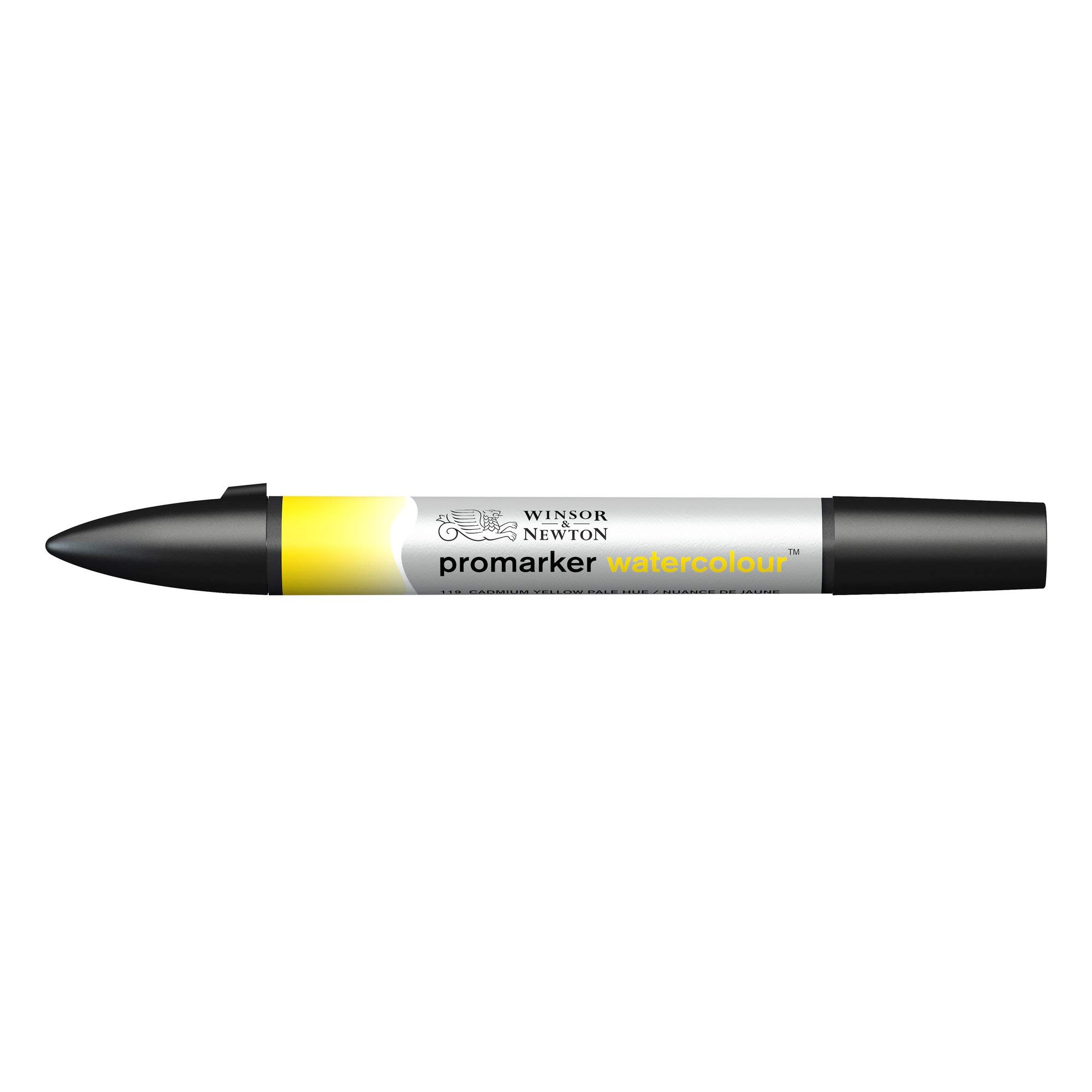 Winsor & Newton ProMarker Watercolor Marker - Cadmium Yellow Pale Hue | Premium Artist Brush Pen for Sketching, Illustration & Calligraphy | Ideal for Watercolor Painting, Adult Coloring Books & DIY Crafts