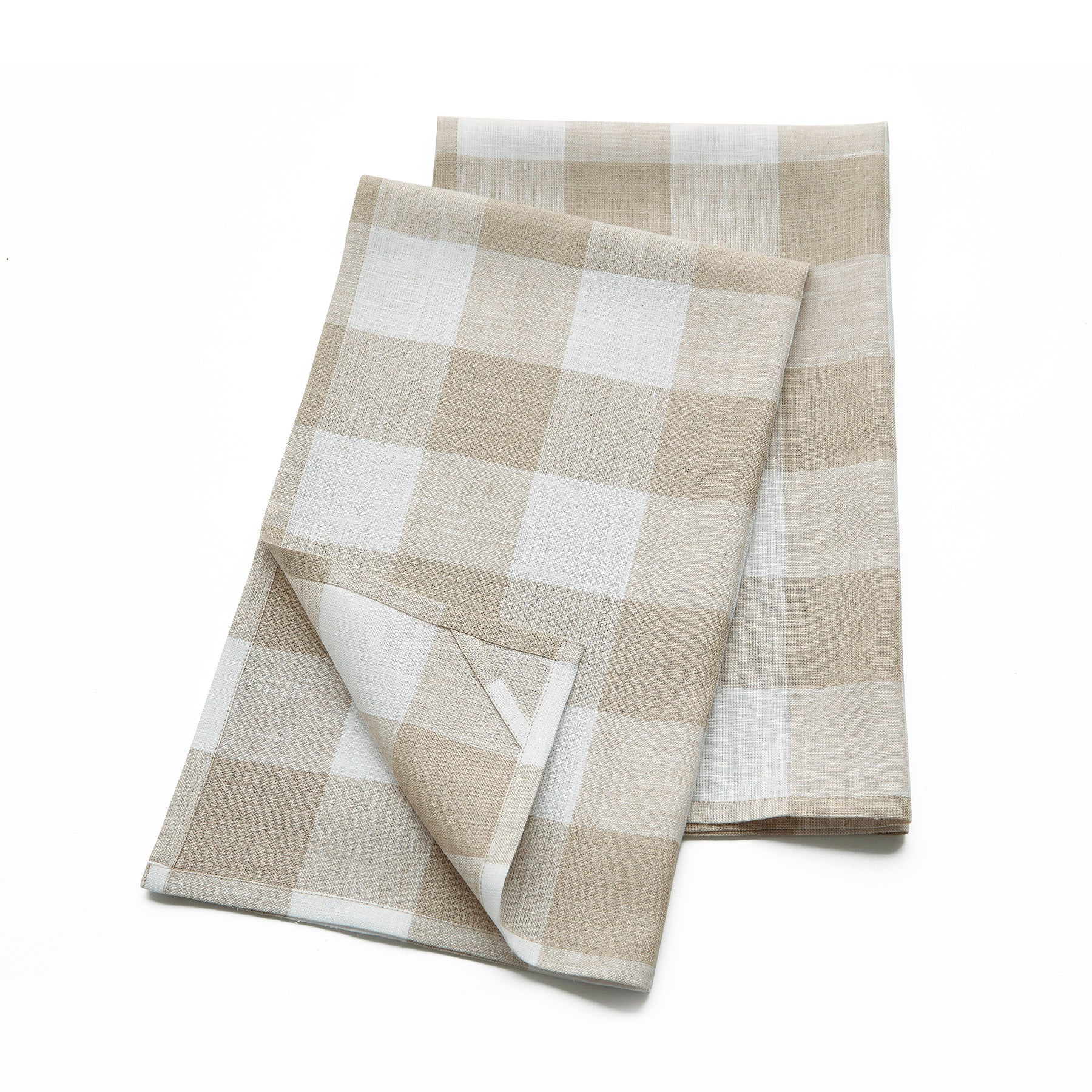 Buffalo Check Cotton Kitchen Towels Set of 2 - Absorbent & Durable Dish Cloths for Drying Dishes, Cleaning Countertops & Kitchen Decor - Red & Black Plaid Design