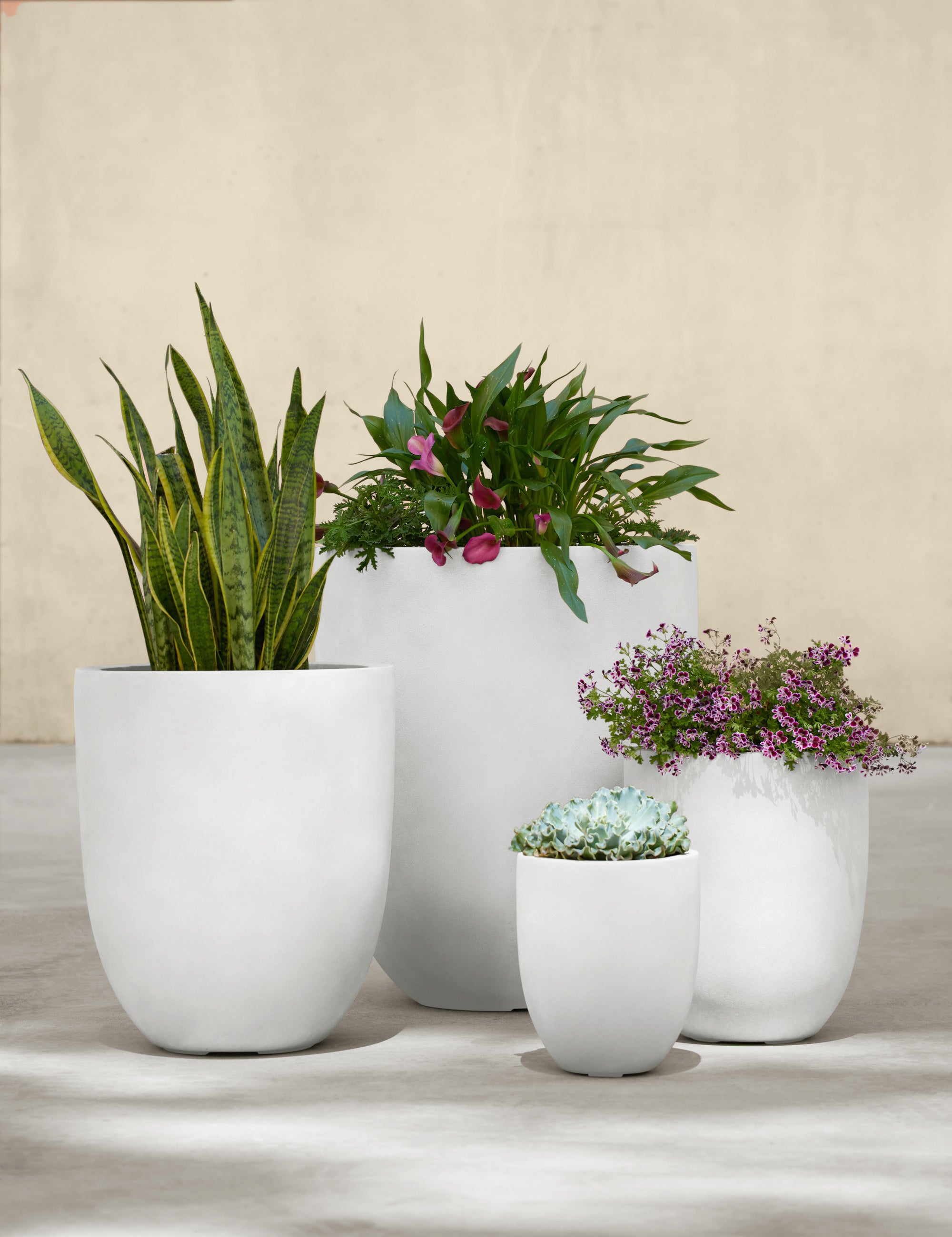 Campania International Bradford Planters - Elegant Garden Planters for Outdoor & Indoor Decor - Perfect for Patios, Balconies, and Home Gardens