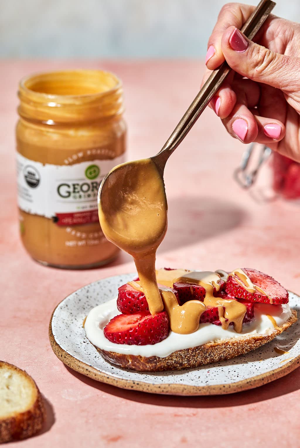 Georgia Grinders Creamy Cashew Butter 12oz (6 Pack) - Smooth Gourmet Cashew Spread, Whole30 Approved, Keto & Vegan Friendly, No Sugar or Additives, Non-GMO, Gluten Free - Perfect for Smoothies, Toast & Healthy Snacking