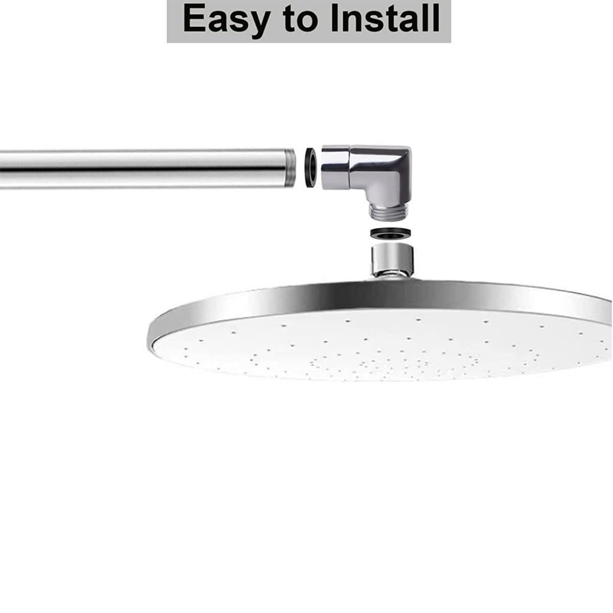 ECOMAID Shower Head Adapter - Solid Brass G1/2