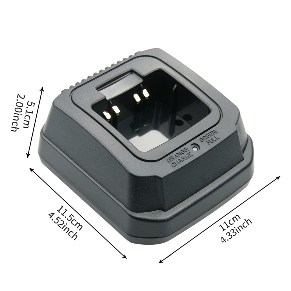Yaesu/Vertex VX-450 VX-451 VX-454 VX-459 Two-Way Radio Rapid Battery Charger Base - FNB-V113Li Replacement Charger for Professional & Emergency Communication Devices