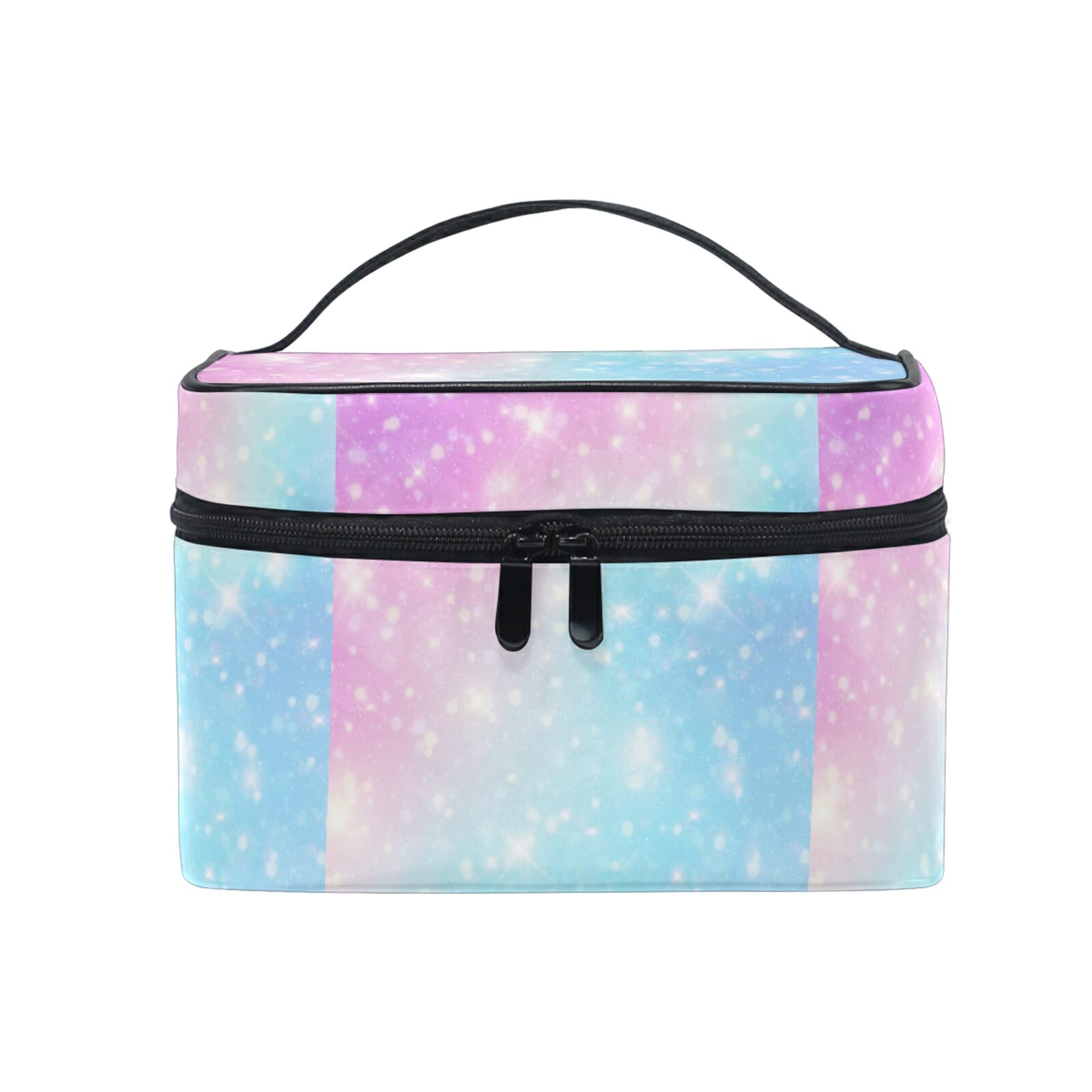 Art Rainbow Star Makeup Bag for Women - Waterproof Cosmetic & Toiletry Travel Case - Perfect for Travel, Gym, and Daily Organizer