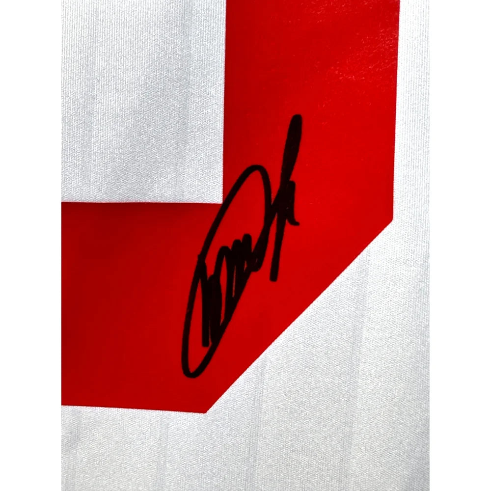 Authentic AC Milan Olympic Soccer Jersey Signed by Kaká - Italy National Team with BAS COA - Perfect for Collectors, Fans & Sports Memorabilia Enthusiasts