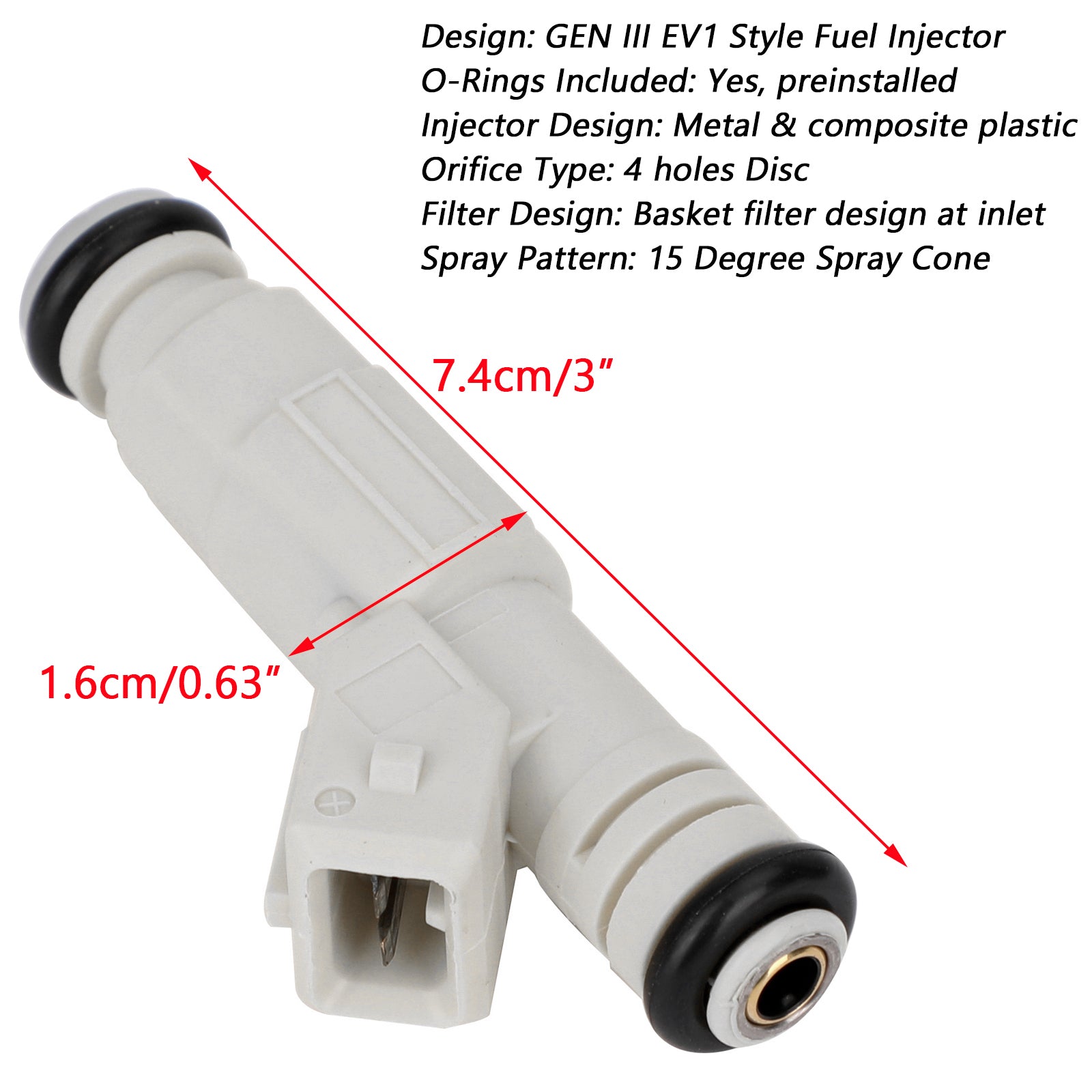 6 New Fuel Injectors for Holden Commodore VS VT VX VY 3.8L V6 Supercharged L67 - Compatible with 0280155811 & 0280155737 - Perfect for Engine Performance Upgrades & Fuel Efficiency