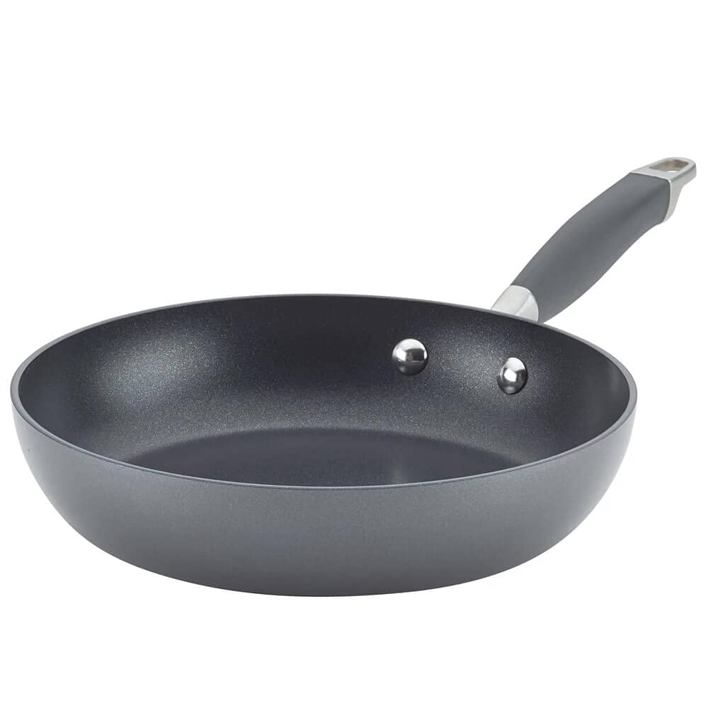 Anolon Advanced Hard-Anodized Nonstick 3-Piece Cookware Set - Durable Non-Stick Frying Pans for Professional & Home Cooking - Perfect for Sautéing, Frying & Baking (Moonstone Color)