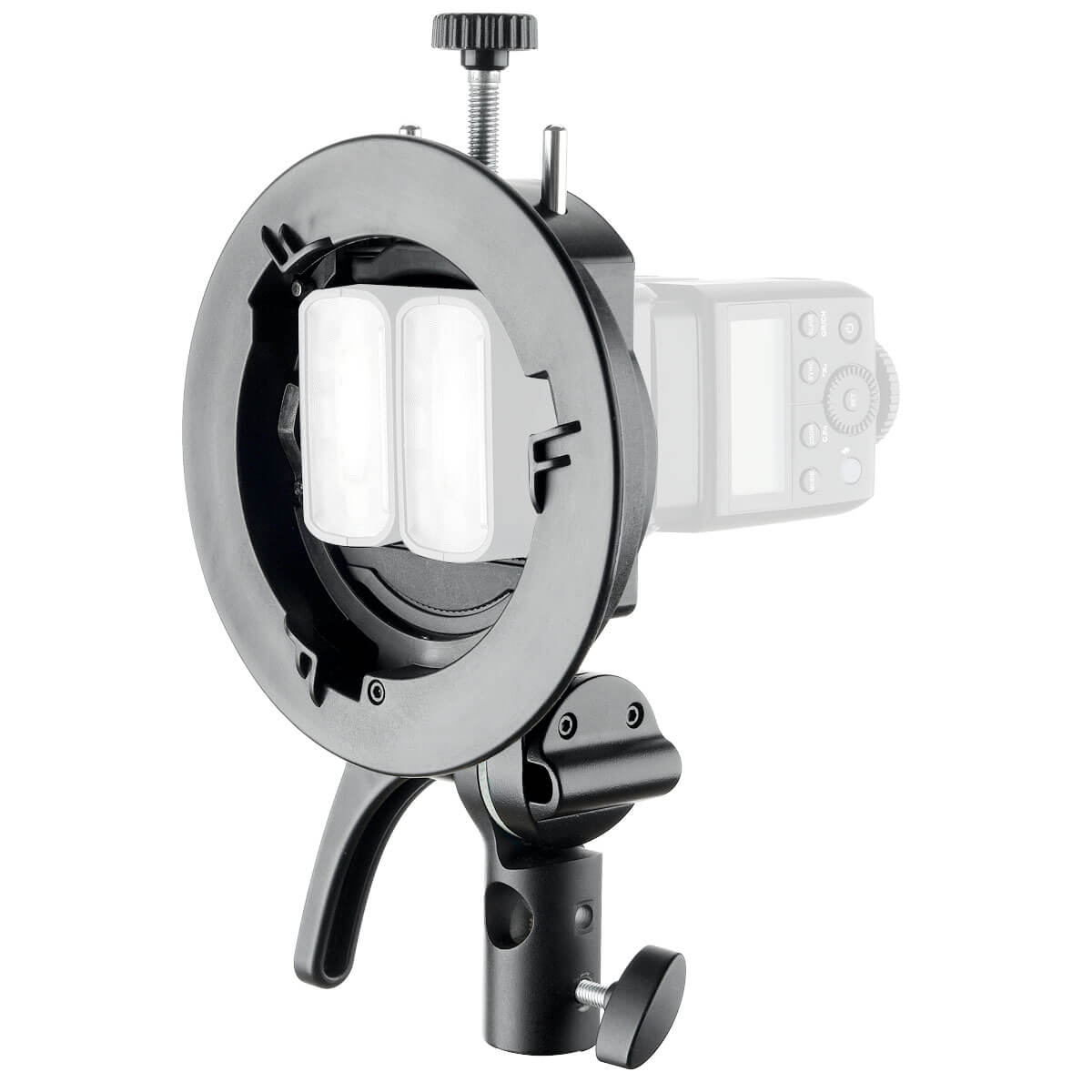 Godox S2 S-Type SMART Speedlite Adapter Bracket - Compatible with V1, AD300PRO, AD100PRO, AD200PRO, AD200PROII & AD200 Round Head - Perfect for Studio & Outdoor Photography Lighting