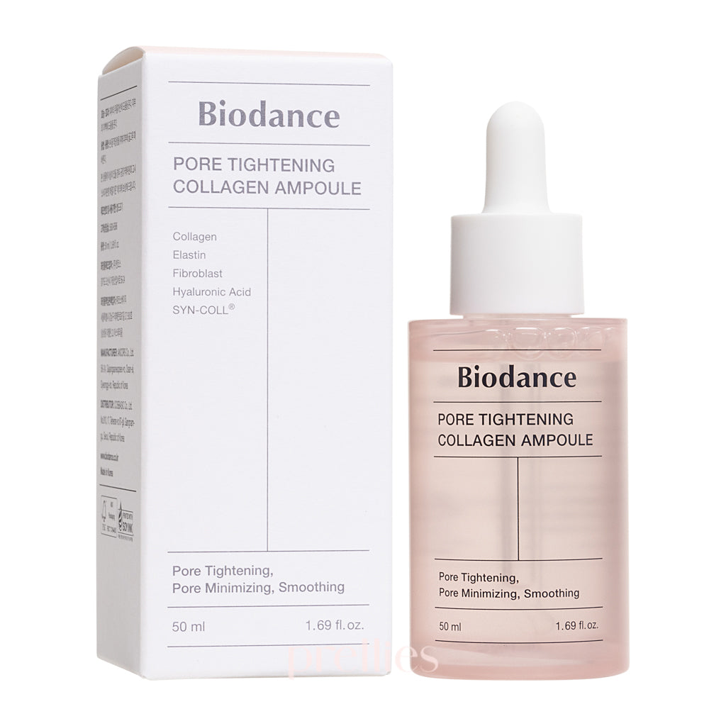 BIODANCE Pore Tightening Collagen Ampoule 50ml - Korean Skincare for Wrinkles & Fine Lines - Perfect for Night Routine & Anti-Aging Treatment