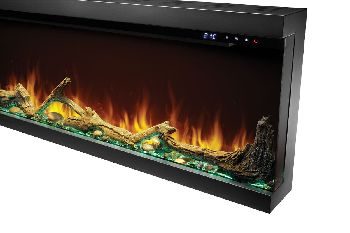 Napoleon Astound 62 FlexMount Smart Multi-Side Wall Mount Recessed Electric Fireplace - Perfect for Living Room, Bedroom & Office Heating & Decor