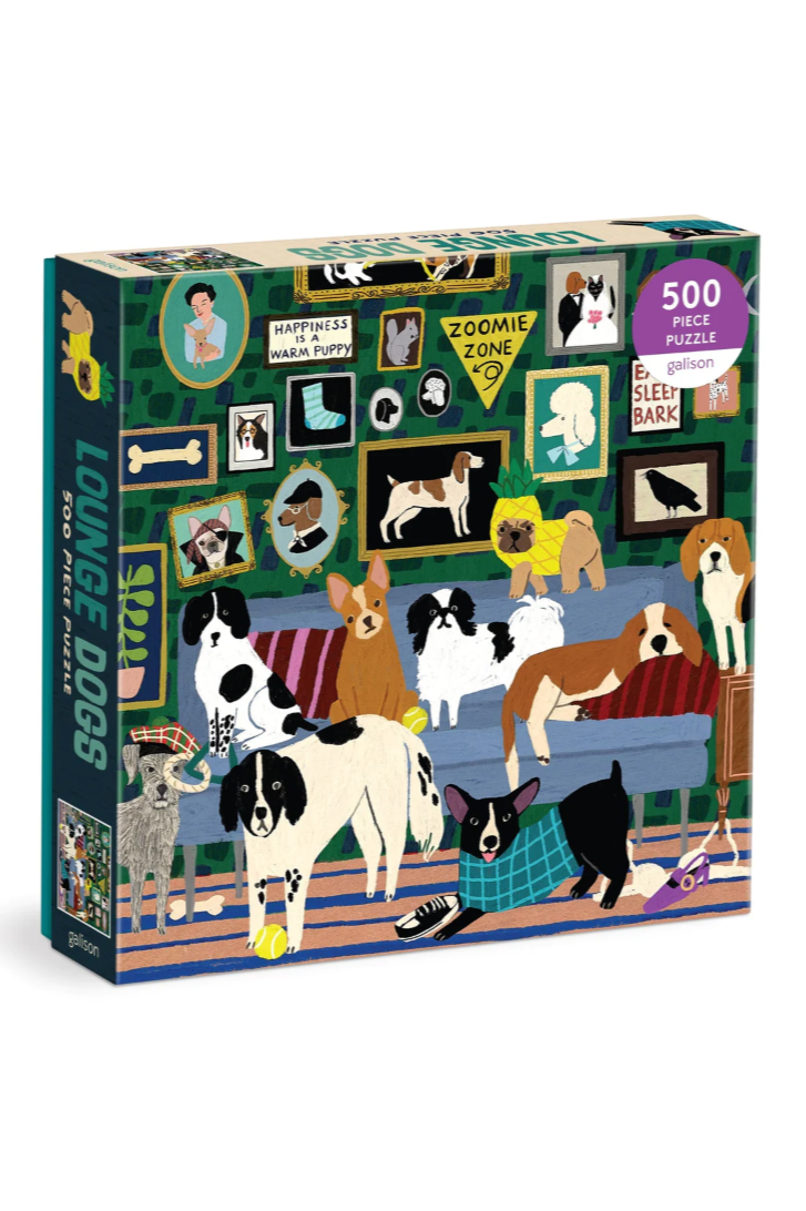 Lounge Dogs Puzzle - 1000 Piece Jigsaw Puzzle for Adults, Fun & Challenging Dog-Themed Puzzle for Relaxation & Stress Relief | Perfect for Family Game Night & Home Decor