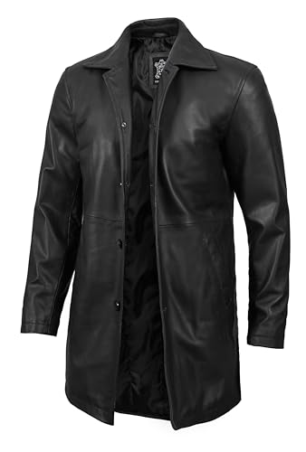 Super - Black Leather Coat