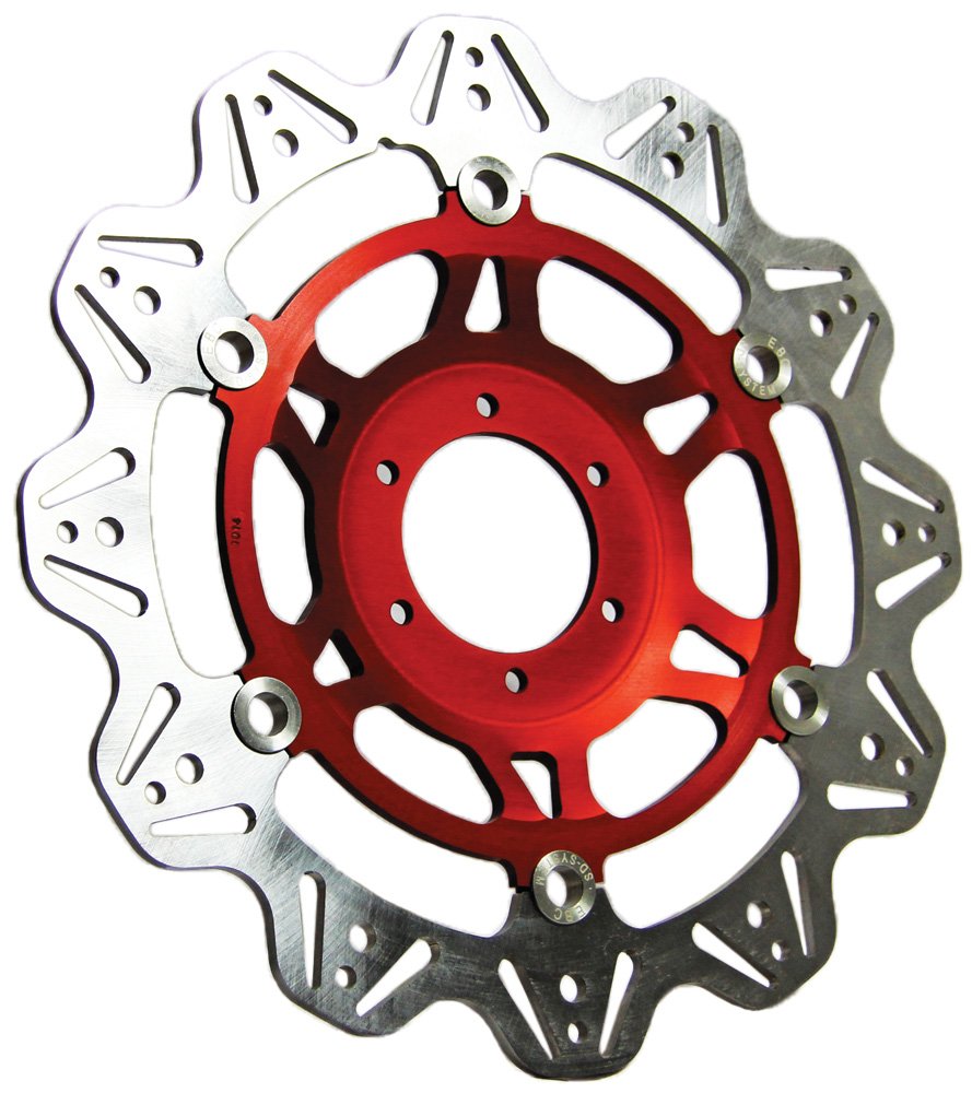 EBC Brakes VR3104RED Red Vee-Rotors - High Performance Brake Rotors for Cars, Trucks & SUVs | Perfect for Racing, Off-Road & Daily Driving