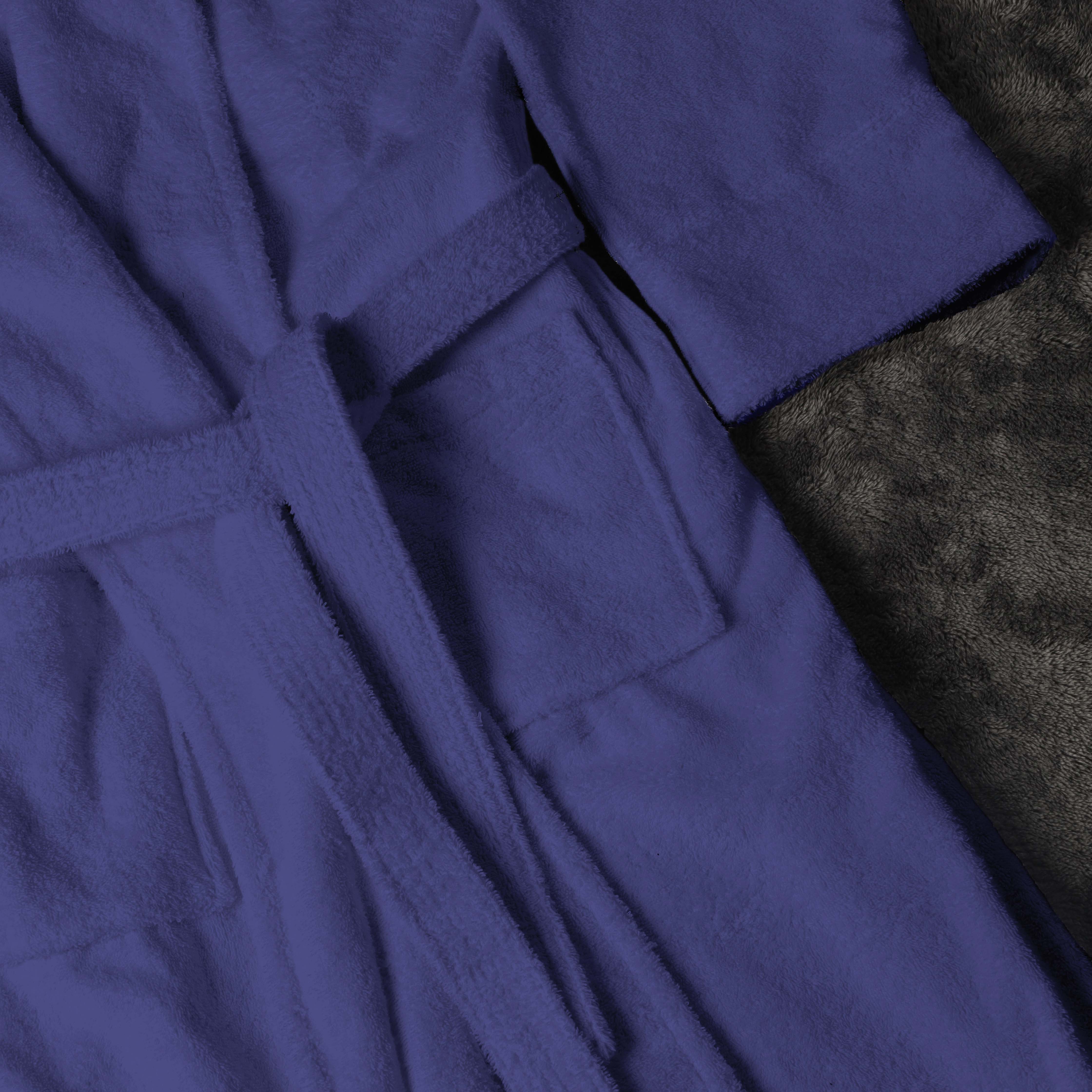 Premium Turkish Cotton Bathrobe for Women & Men - Unisex Shawl Collar Long Robe with Pockets | Soft Spa, Lounge & Hotel Style Bathrobe for Home Relaxation