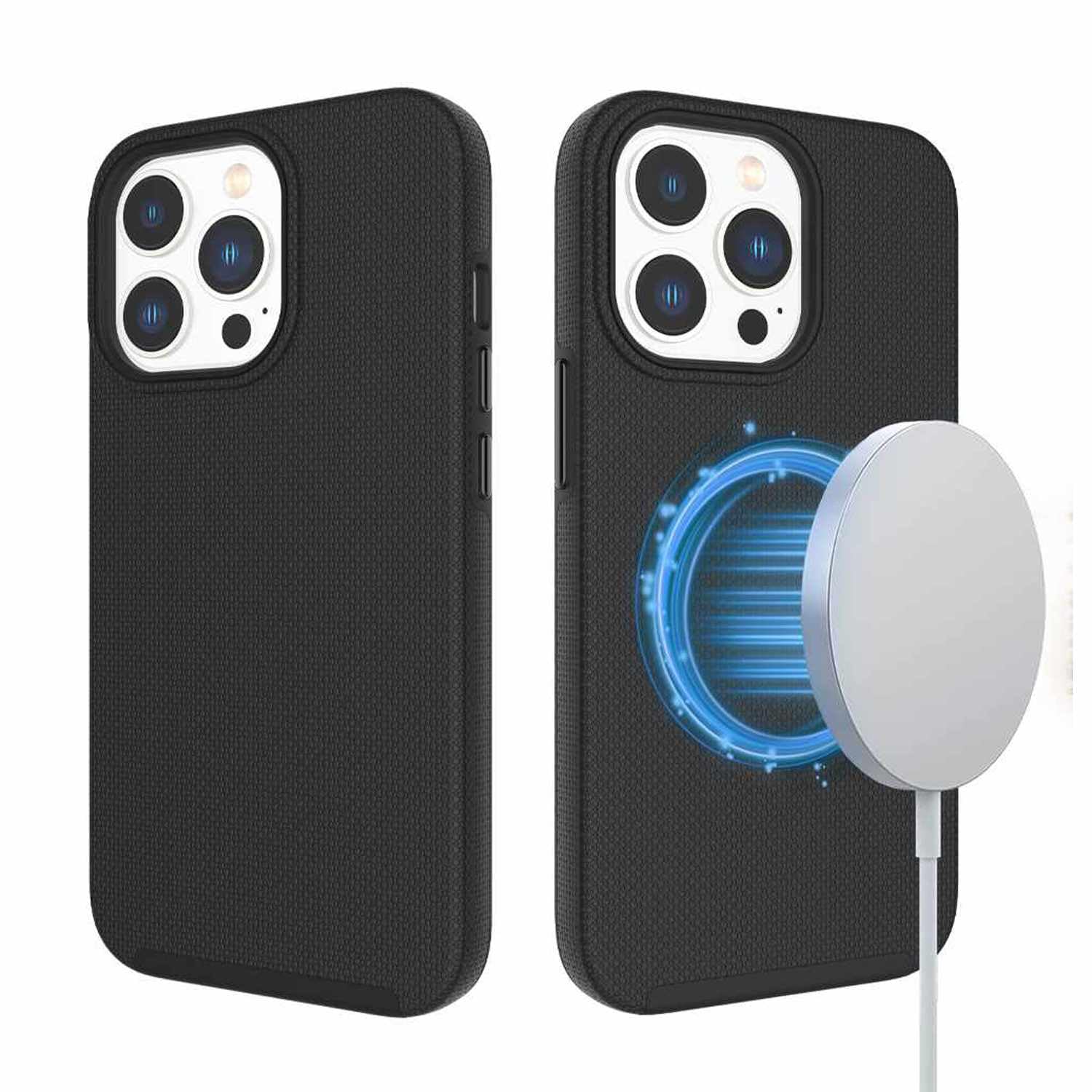 Blu Element iPhone 15 Pro Max Case - Rugged & Lightweight Protective Cover with Quick Response Electroplated Buttons | Shockproof Armor Design | Magsafe Compatible for iPhone 15 Pro Max (Black) | Perfect for Outdoor Adventures & Daily Protection
