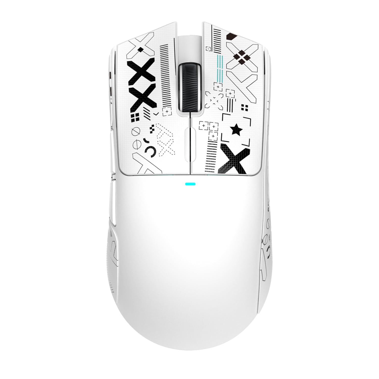 Attack Shark X11 Wireless Gaming Mouse with Magnetic Charging Dock - PAW3311 Sensor, 22000 DPI, BT/2.4G/Wired - Includes Grip Tape - Compatible with Windows 11, Xbox, PS5, Mac - White - Perfect for FPS, MOBA & Esports Gaming