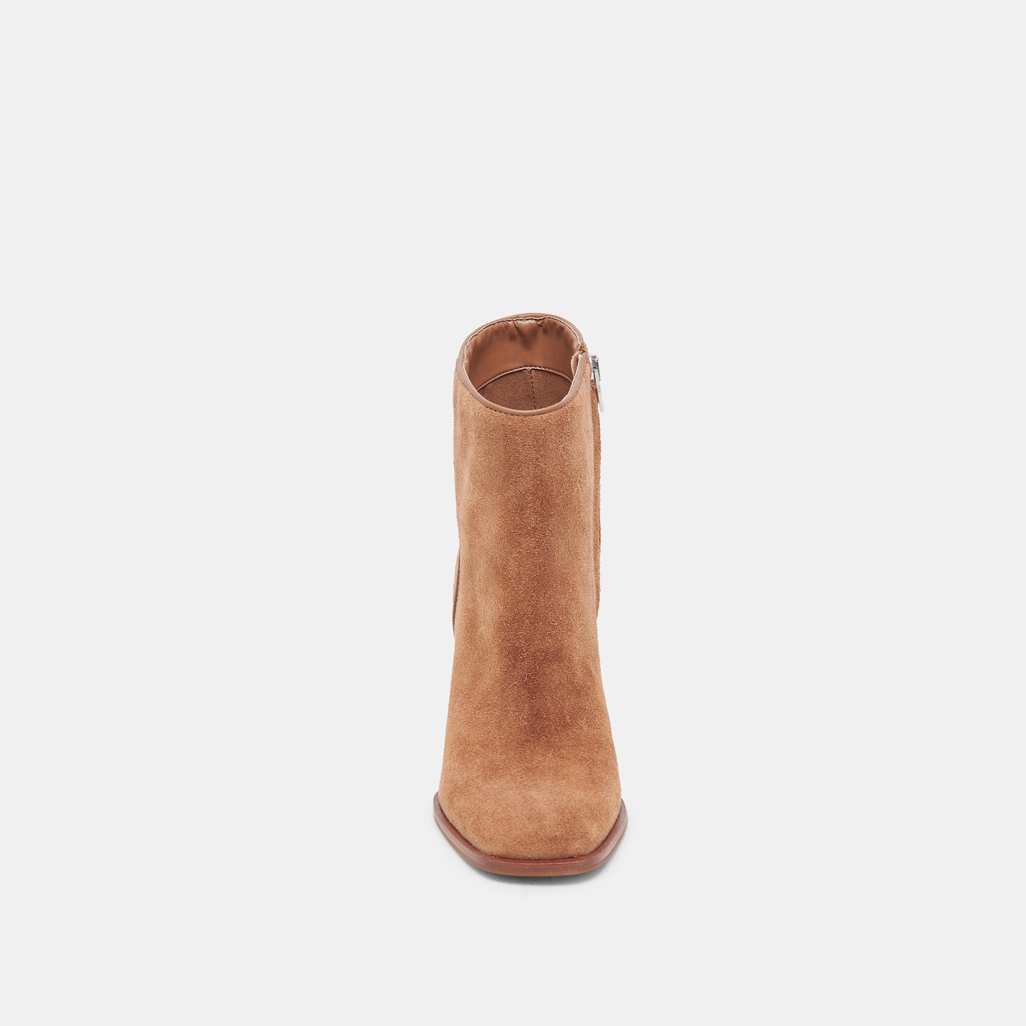 SUSANN Wide Booties Chestnut Suede - Comfortable Women's Ankle Boots for Fall & Winter Fashion | Casual Outfits, Office Wear & Date Nights