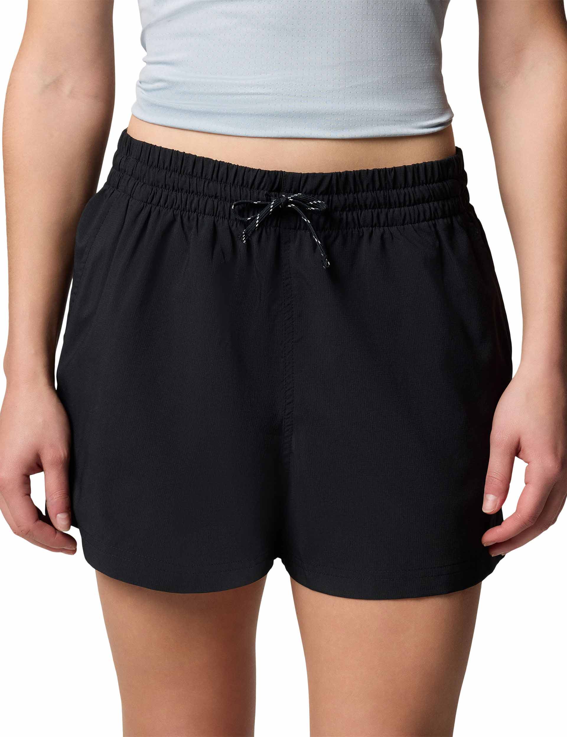 BlueVista Men's Hiking Shorts - Lightweight Quick-Dry Outdoor Adventure Shorts with Pockets for Camping, Running & Travel - Black