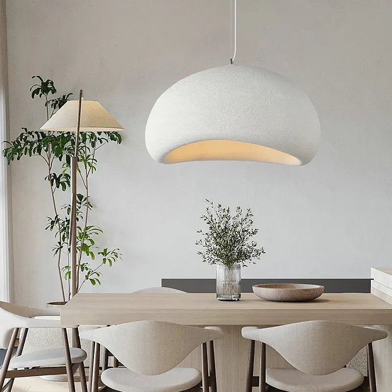 Agnes Concrete Dome Pendant Light - Modern Industrial Ceiling Fixture for Dining Room, Kitchen Island & Bedroom Lighting