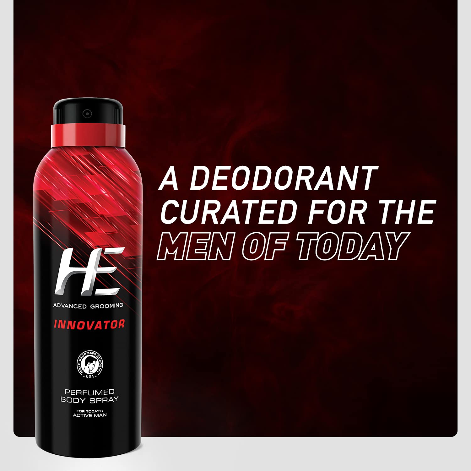 HE Innovator Men's Deodorant - 5.07 oz (150ml) | Long-Lasting Odor Protection | Fresh Scent for Active Lifestyle | Gym, Work & Daily Use
