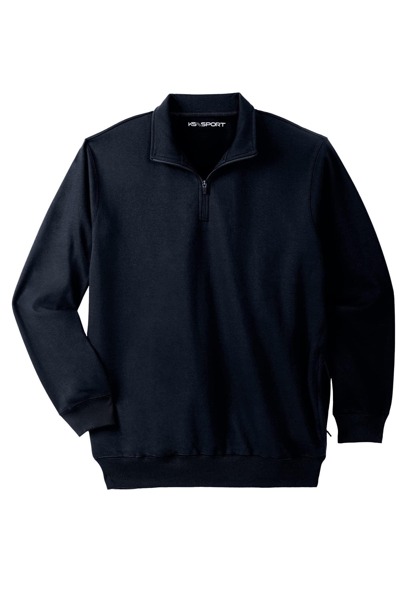 KingSize Men's Big & Tall Quarter Zip Fleece Jacket - Warm & Comfortable Pullover for Winter, Outdoor Activities & Casual Wear