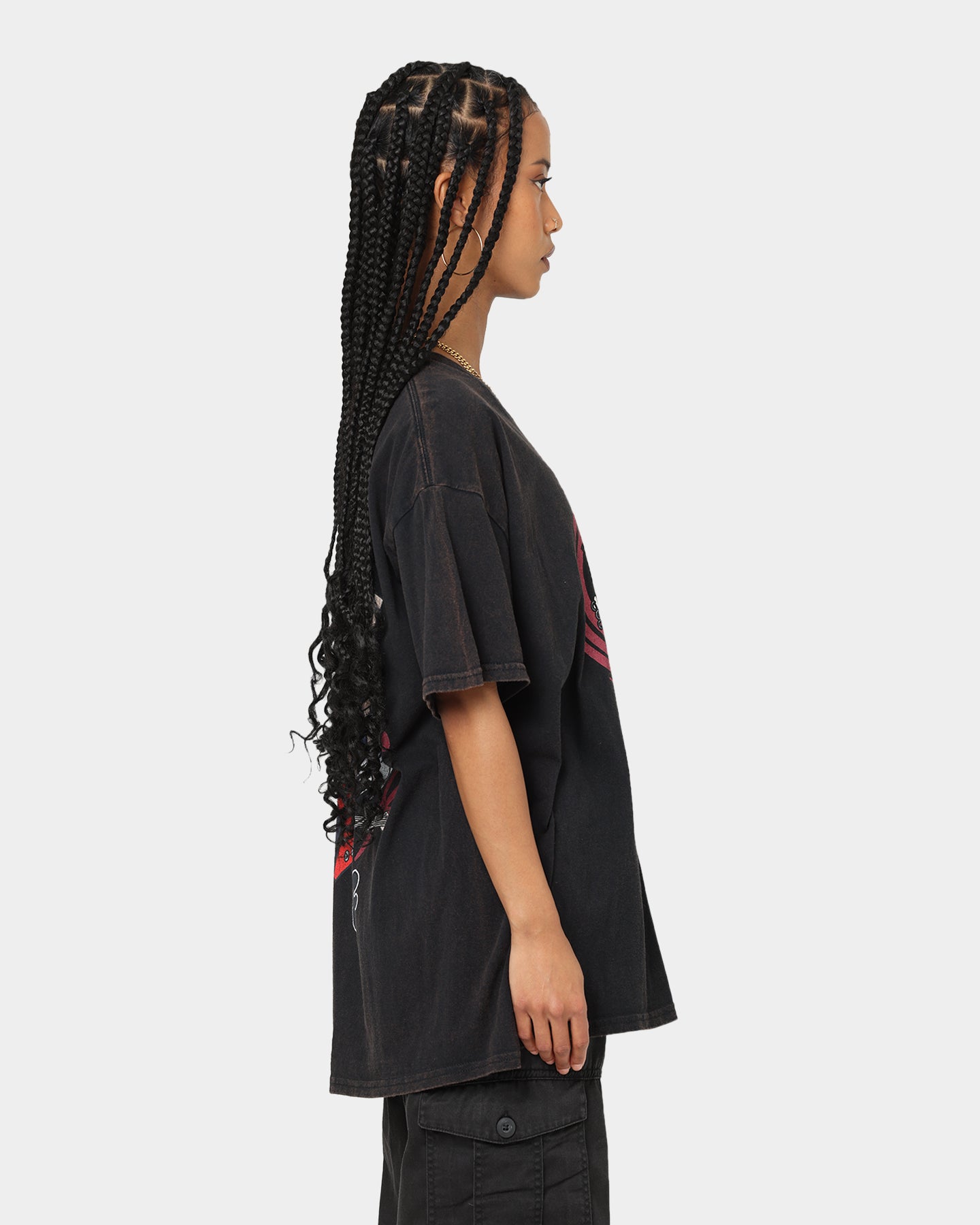 Vintage American Thrift X Daria Trent Lane Graphic T-Shirt - Black Cotton Tee for Women | Retro Fashion, Casual Wear & Street Style Outfits