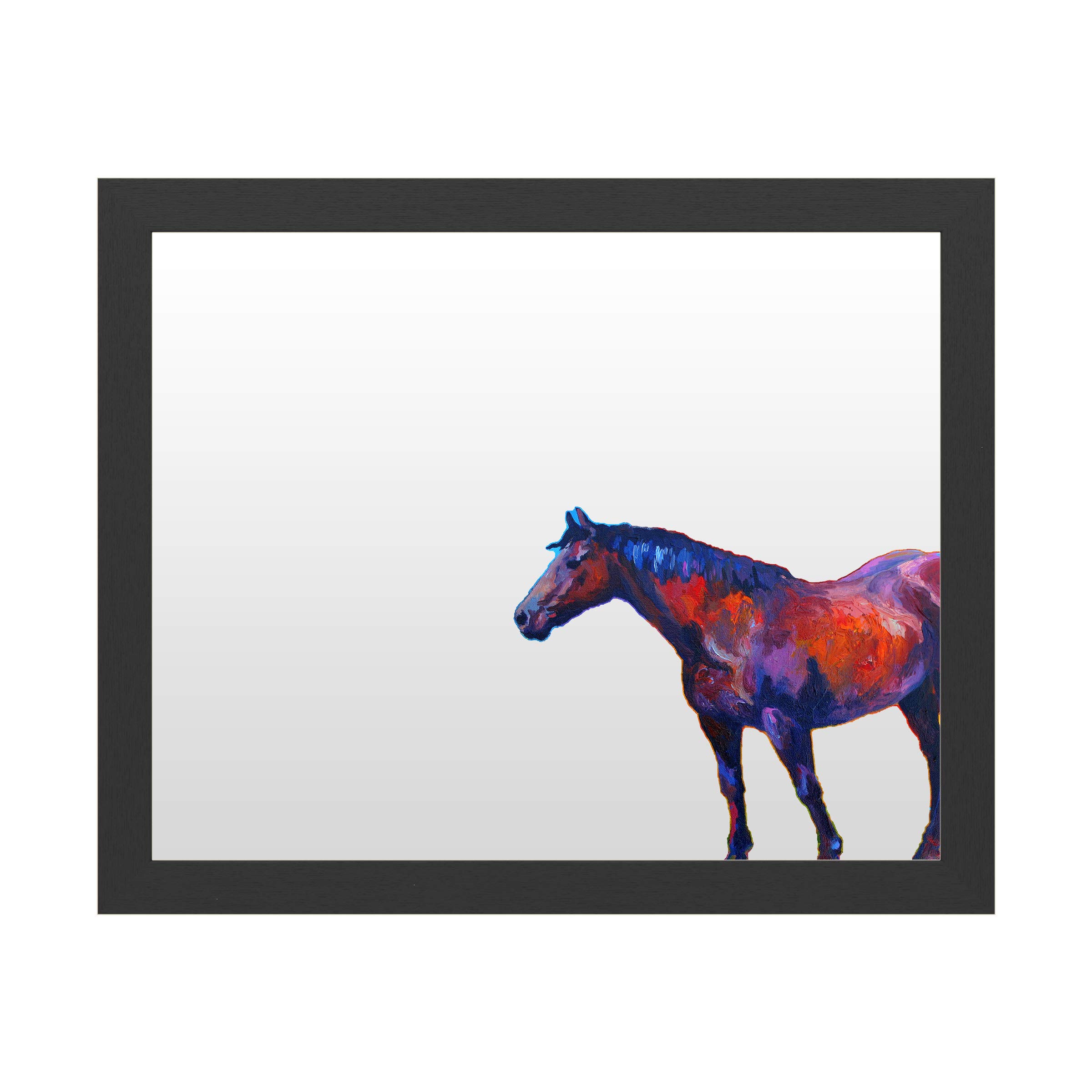 Trademark Fine Art Bay Mare I by Marion Rose - 16x20 Inch White Framed Canvas Wall Art, Multiple Colors - Perfect for Living Room, Bedroom & Office Decor