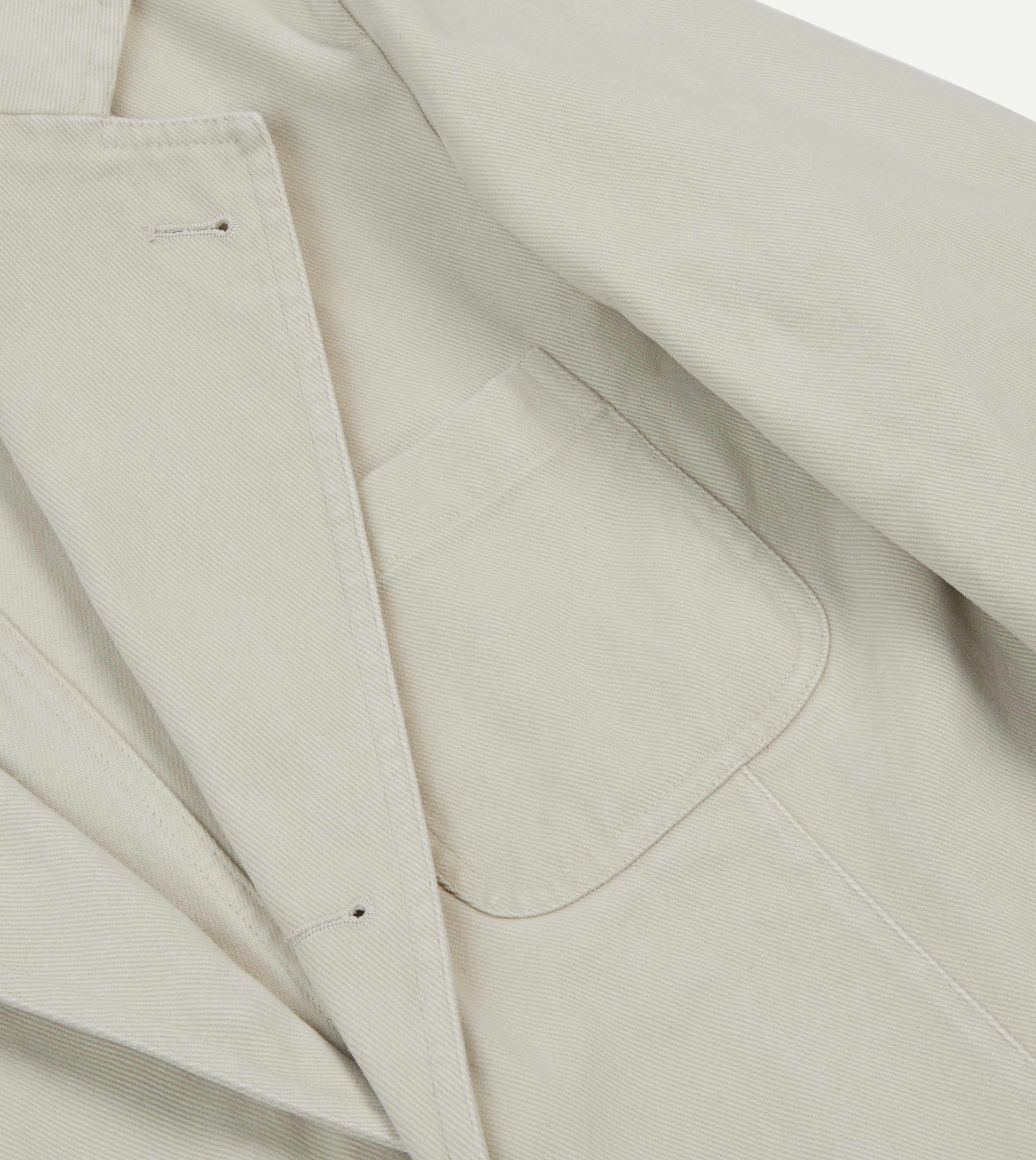 Ecru Heavy Cotton Twill Games Blazer Mk. I - Premium Men's Casual Jacket for Golf, Tennis & Outdoor Sports