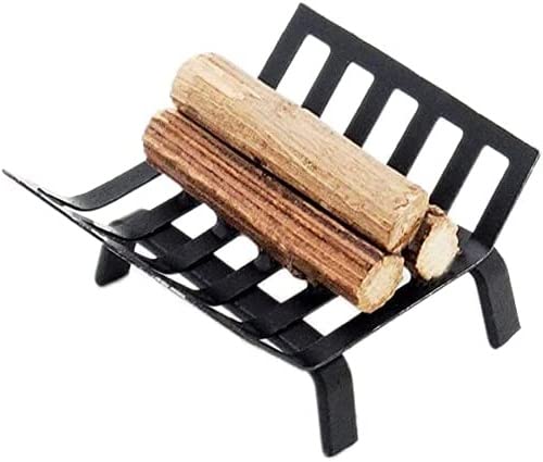1:12 Scale Miniature BBQ Grill Oven - Wooden Dollhouse Cooking Tool with Firewood Rack | Perfect for Dollhouse Kitchen Accessories, Garden Decor & Miniature Roasting Cart Display