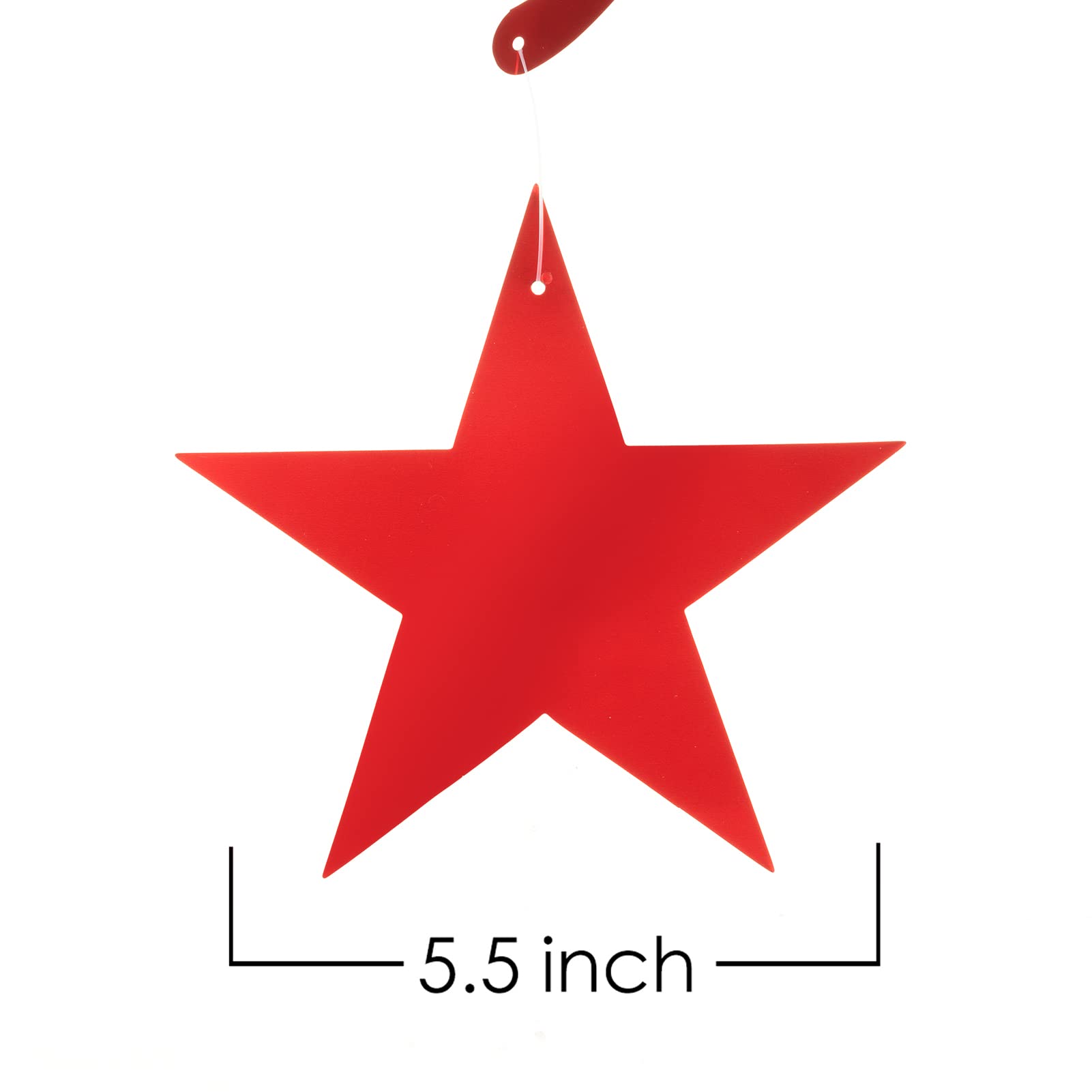 Red Black Gold Star Hanging Swirl Decorations - 30 Pack Foil Swirls for Ceiling Decor, Party Supplies | Perfect for Birthday Parties, Baby Showers & Wedding Decorations