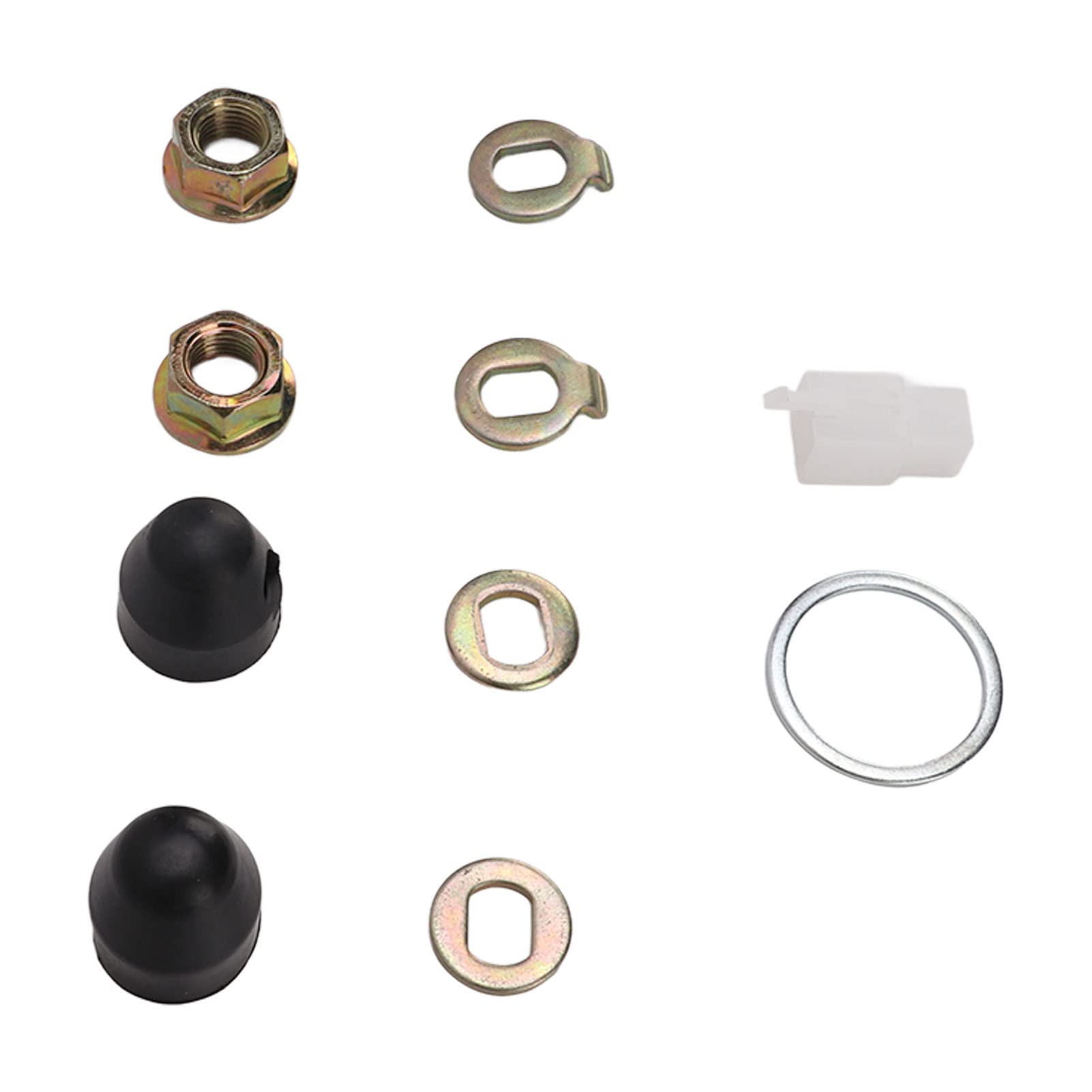Minifinker High-Strength Steel Bicycle Hub Motor Nut Kit - Universal Replacement for Electric Bikes to Improve Performance | Perfect for DIY Bike Repairs & E-Bike Upgrades