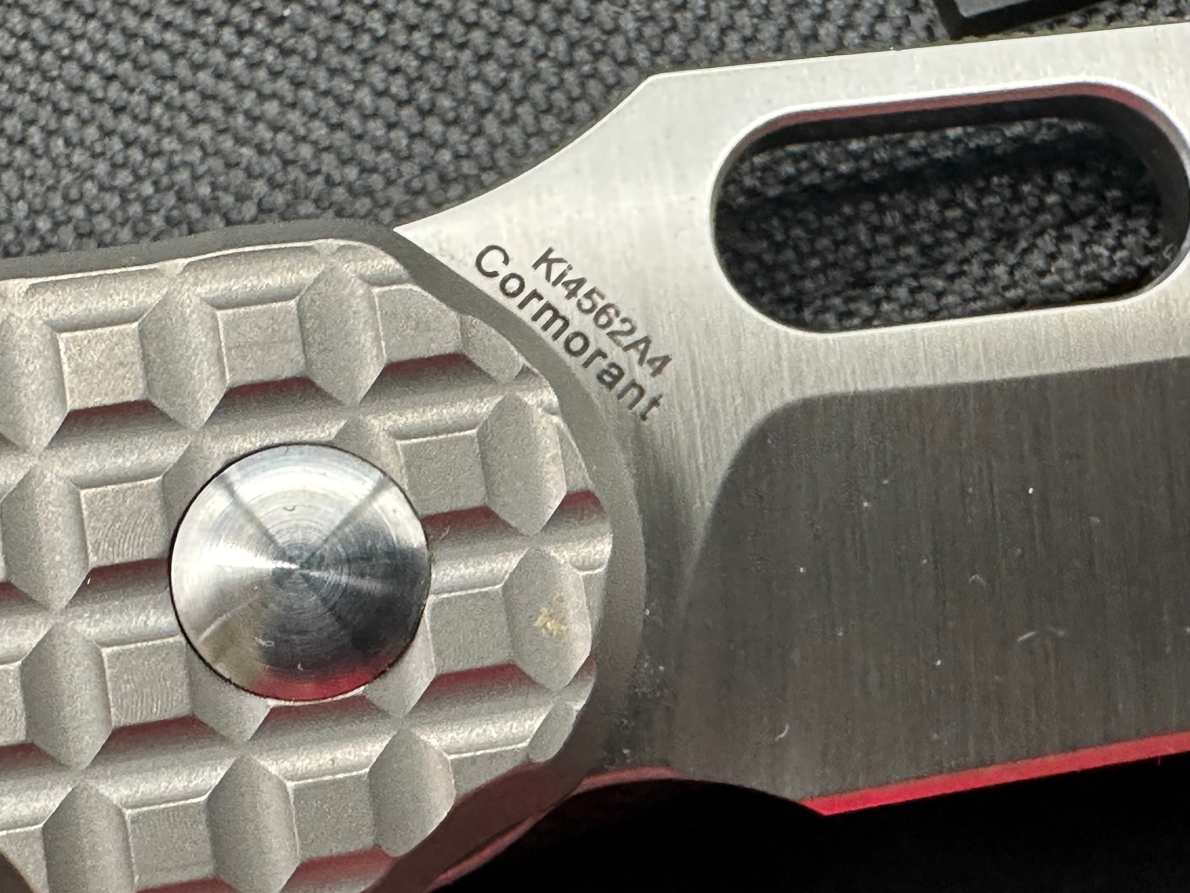 Kizer Cormorant Button Lock Folding Knife - Titanium Handle, 3.15