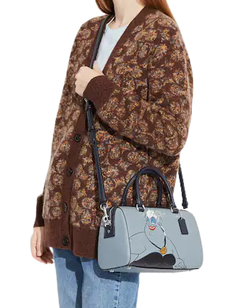 Coach Disney X Coach Rowan Satchel with Ursula Motif - Stylish Crossbody Bag for Women, Fashionable Disney Villain Inspired Handbag - Perfect for Daily Use, Work, and Special Occasions