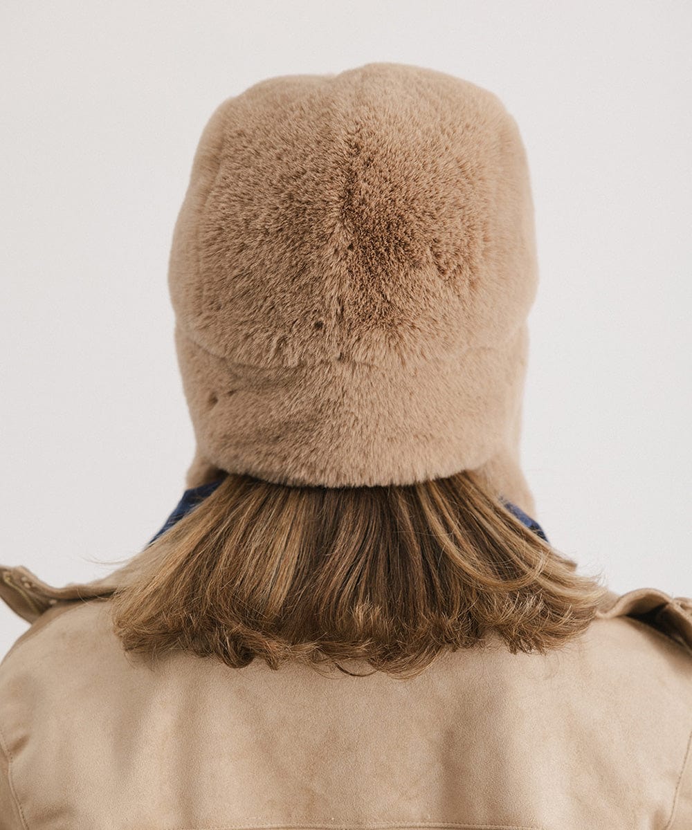 Logan Faux Fur Trapper Hat for Men Women - Winter Warm Fleece Lined Ear Flap Hat - Outdoor Hunting Skiing Snowboarding Hats