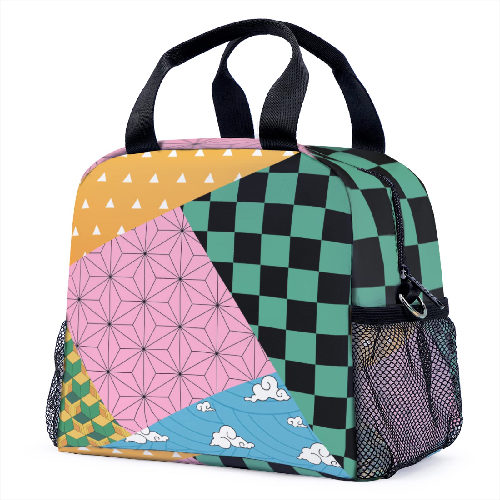 Anime Reusable Insulated Lunch Bag - Portable Thermal Tote for Work, School & Picnic | Cute Bento Box for Women & Men | Perfect for Office, College & Outdoor Activities