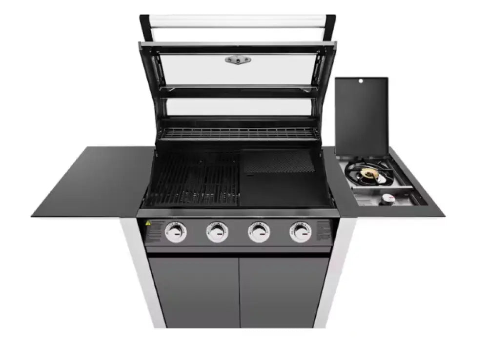 BeefEater BMG1641DA 1600 Series 4 Burner Gas Grill with Side Burner - Dark Grey (BBG1640DA/BTR1641DA) - Perfect for Backyard BBQs, Outdoor Cooking & Family Gatherings