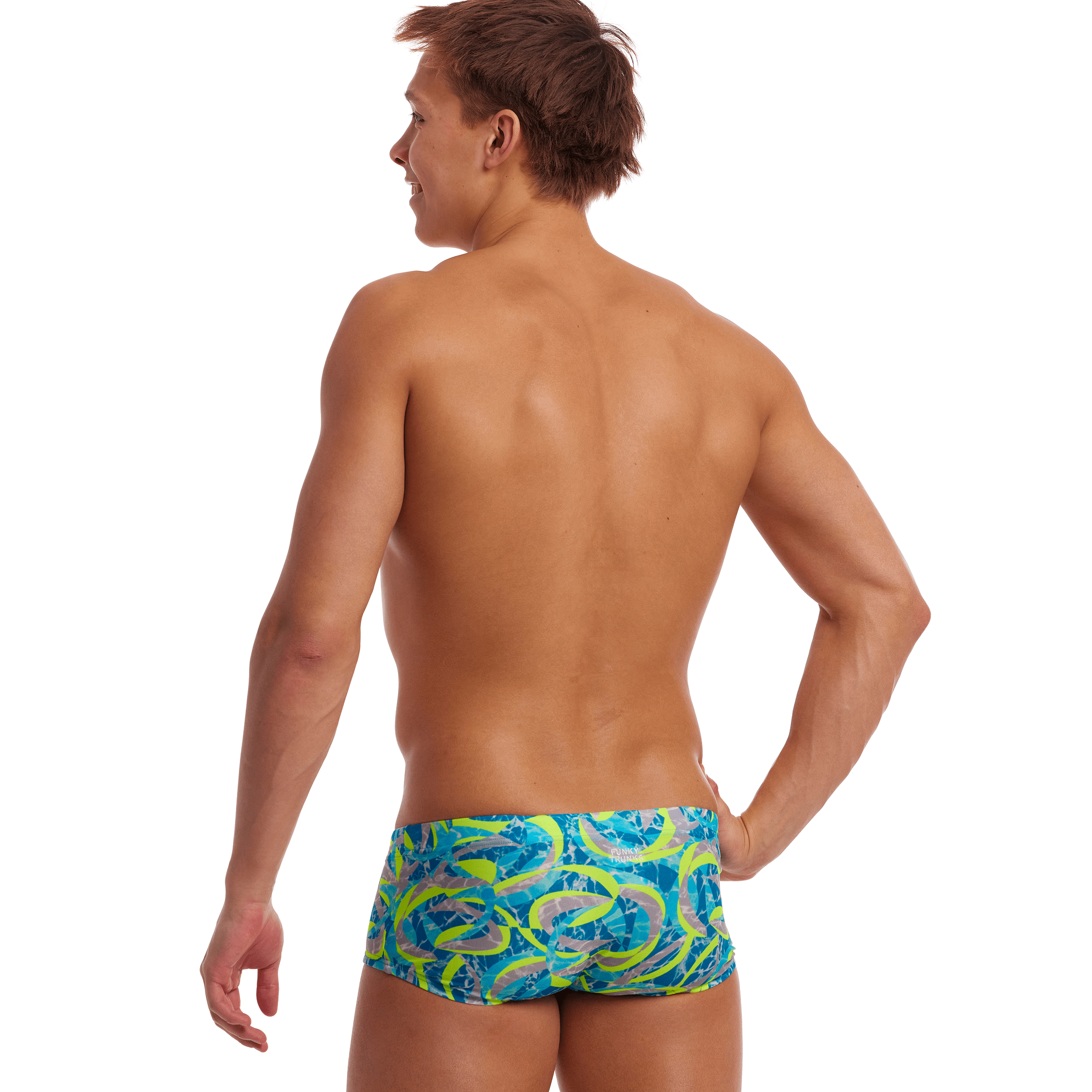 Funky Trunks Ice Slicer Men's Classic Swim Briefs - Comfortable Quick-Dry Swimwear for Pool, Beach & Water Sports