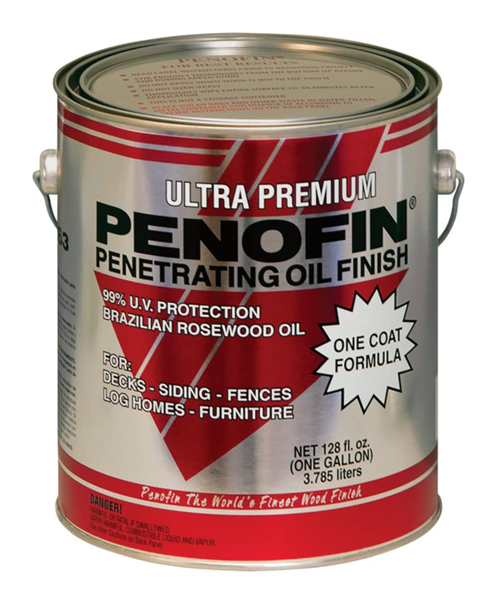 Penofin Premium Wood Stain - Red Mahogany 100 MSBRWN GL for Decks, Fences & Outdoor Furniture - High-Performance Protection & Rich Color