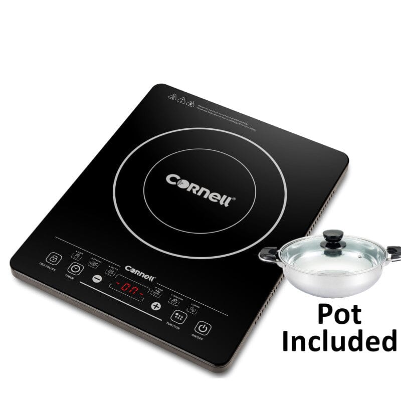 Cornell 2000W Induction Cooktop CIC220A - Fast Heating, Energy Efficient, Portable Electric Stove for Home, Kitchen, Camping & Dorm Cooking