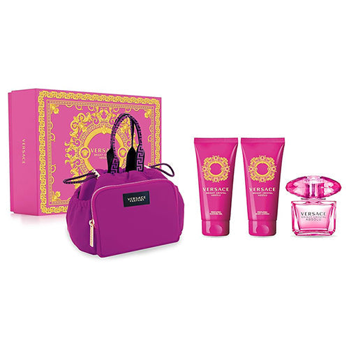 Versace Bright Crystal Absolu 4-Piece Perfume Gift Set for Women - Perfect for Birthdays, Anniversaries & Special Occasions