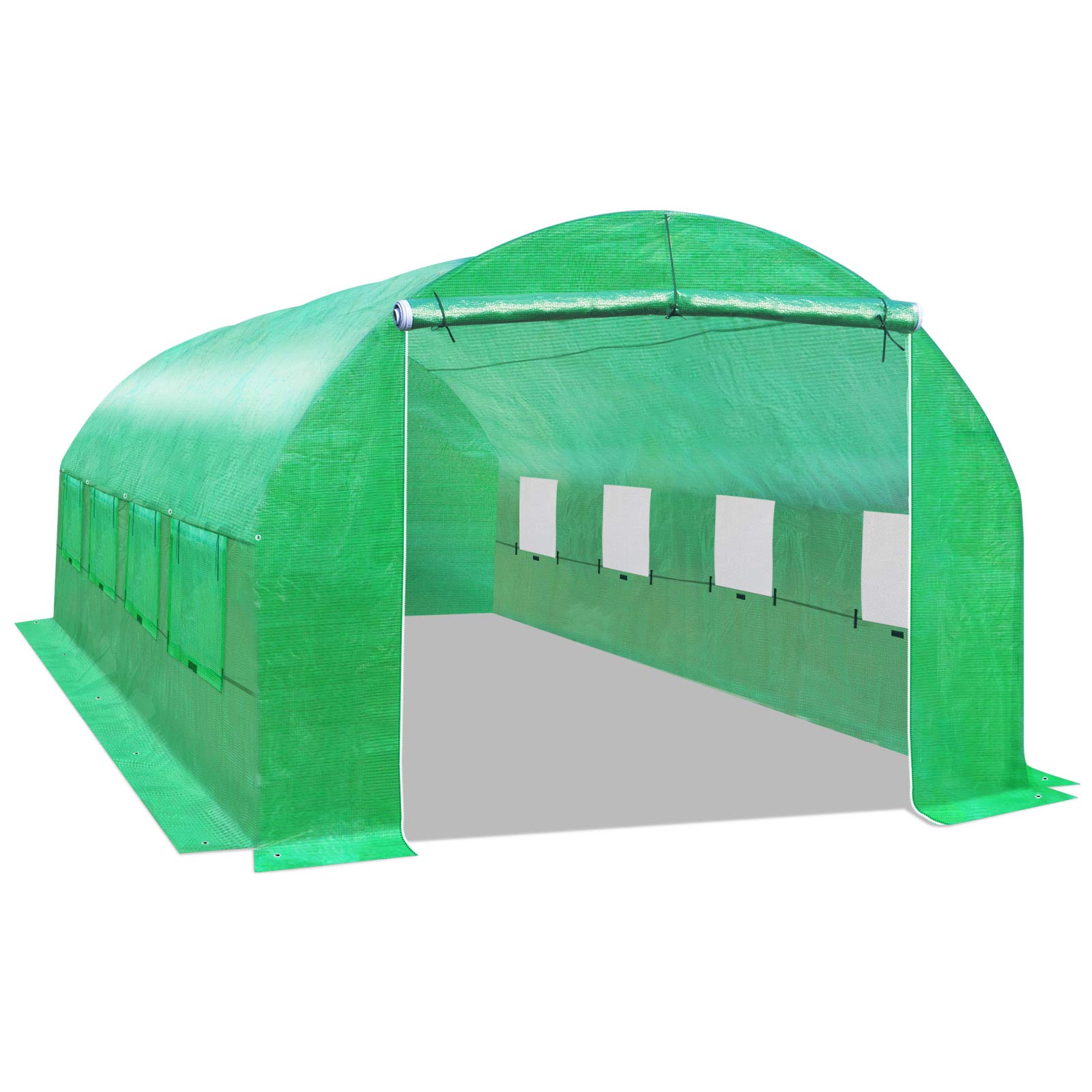 Heavy-Duty Camel Greenhouse Replacement Cover for Outdoor Large Hot Garden House – Supports Arch Frame for Climbing Plants, Flowers, Vegetables (20' x 10' x 7') – Perfect for Year-Round Gardening, Plant Protection & Backyard Farming